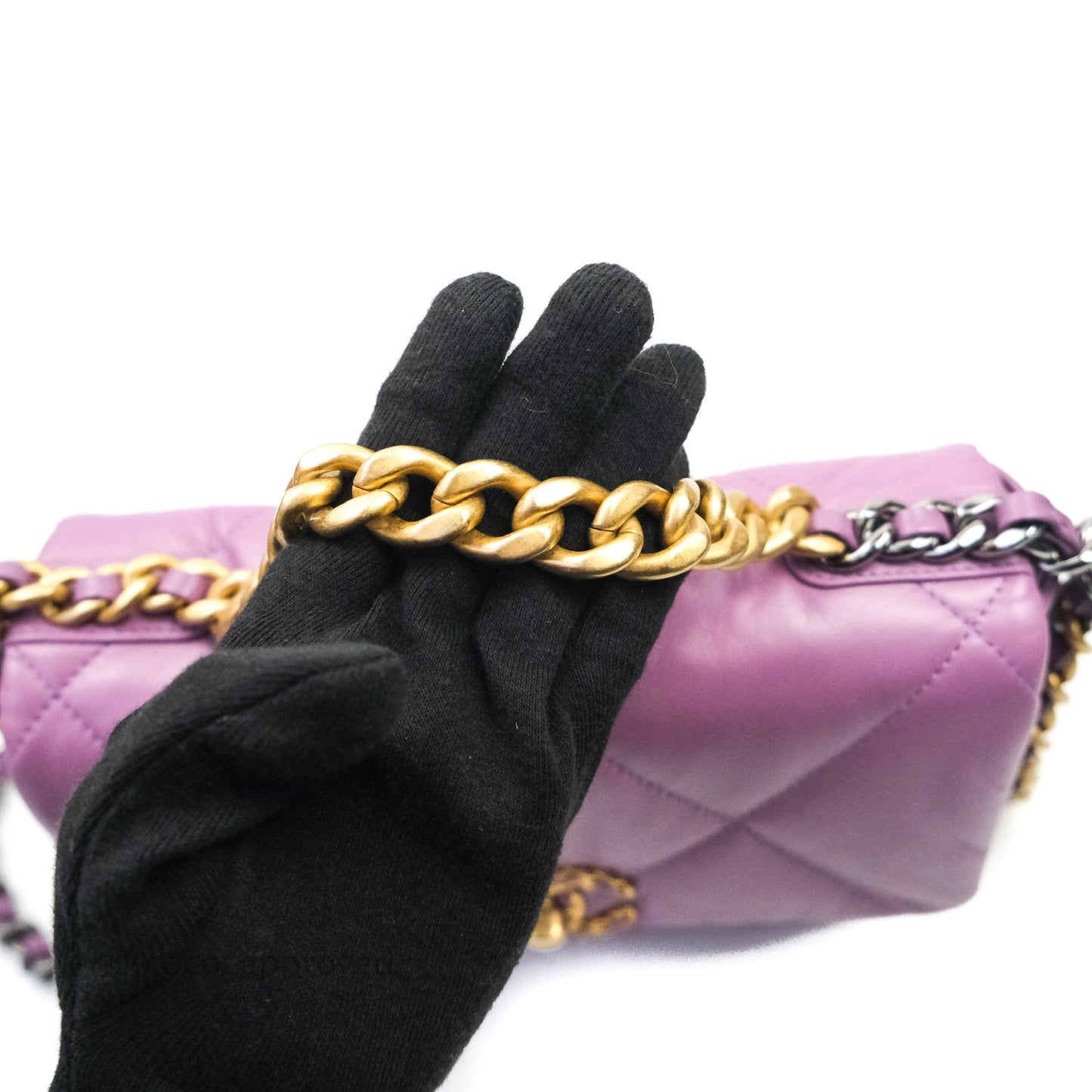 Chanel 19 Small Lavender Purple Mixed Hardware