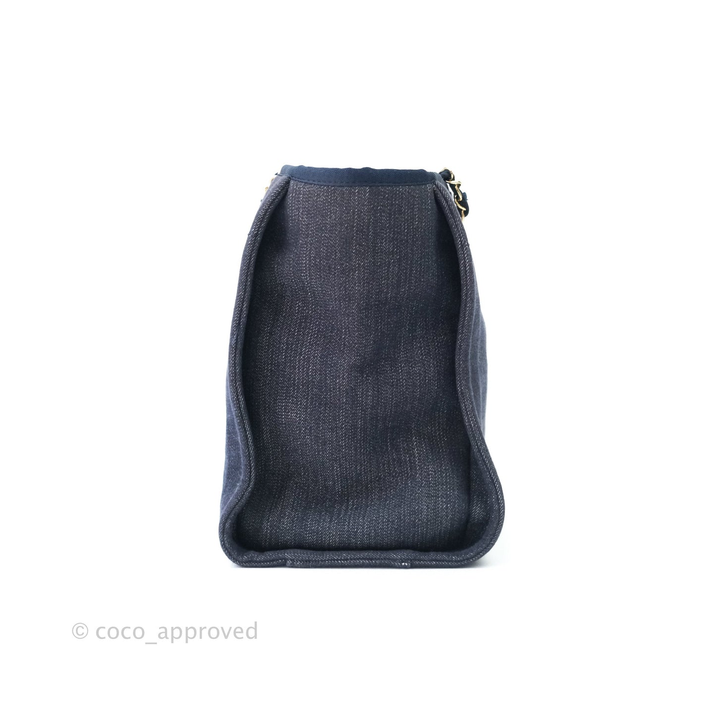 Chanel Denim Deauville Medium Tote Navy