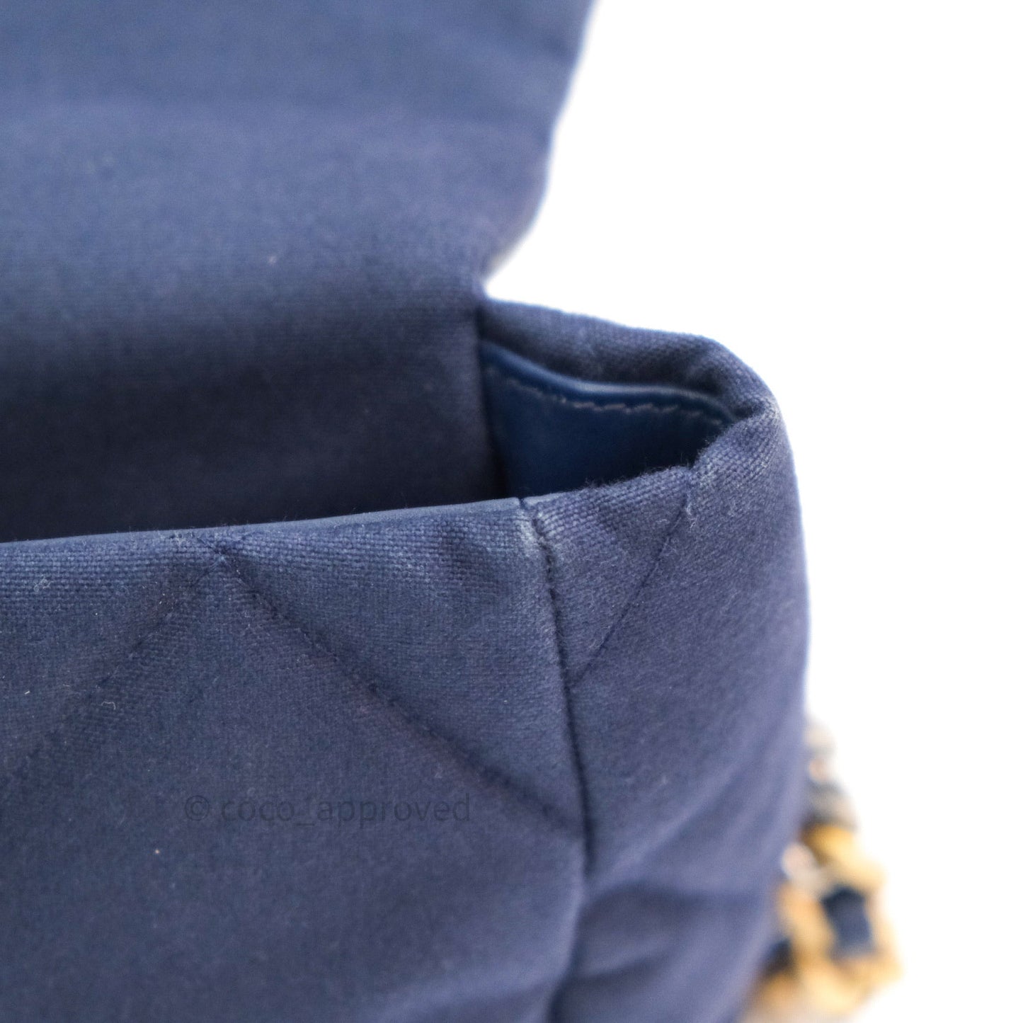 Chanel 19 Medium Canvas Navy Mixed Hardware