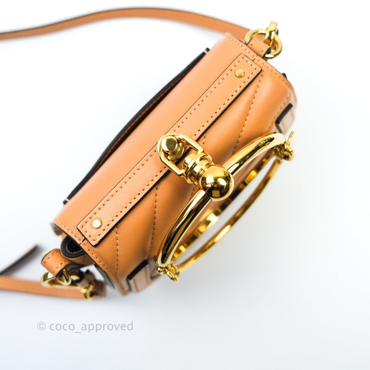Chloé Nile Crossbody Bag Quilted Leather Beige