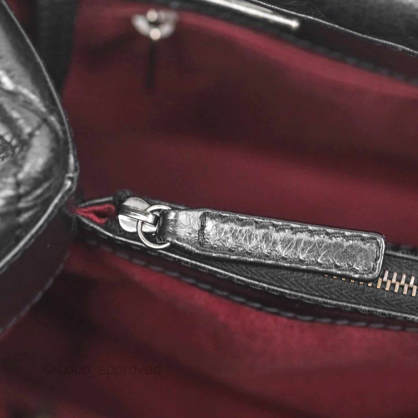 Chanel Large Shopping Tote Black Ruthenium Hardware