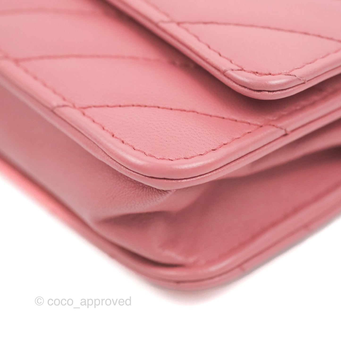 Chanel Trendy CC Chevron WOC Dark Pink Lambskin Gold Hardware