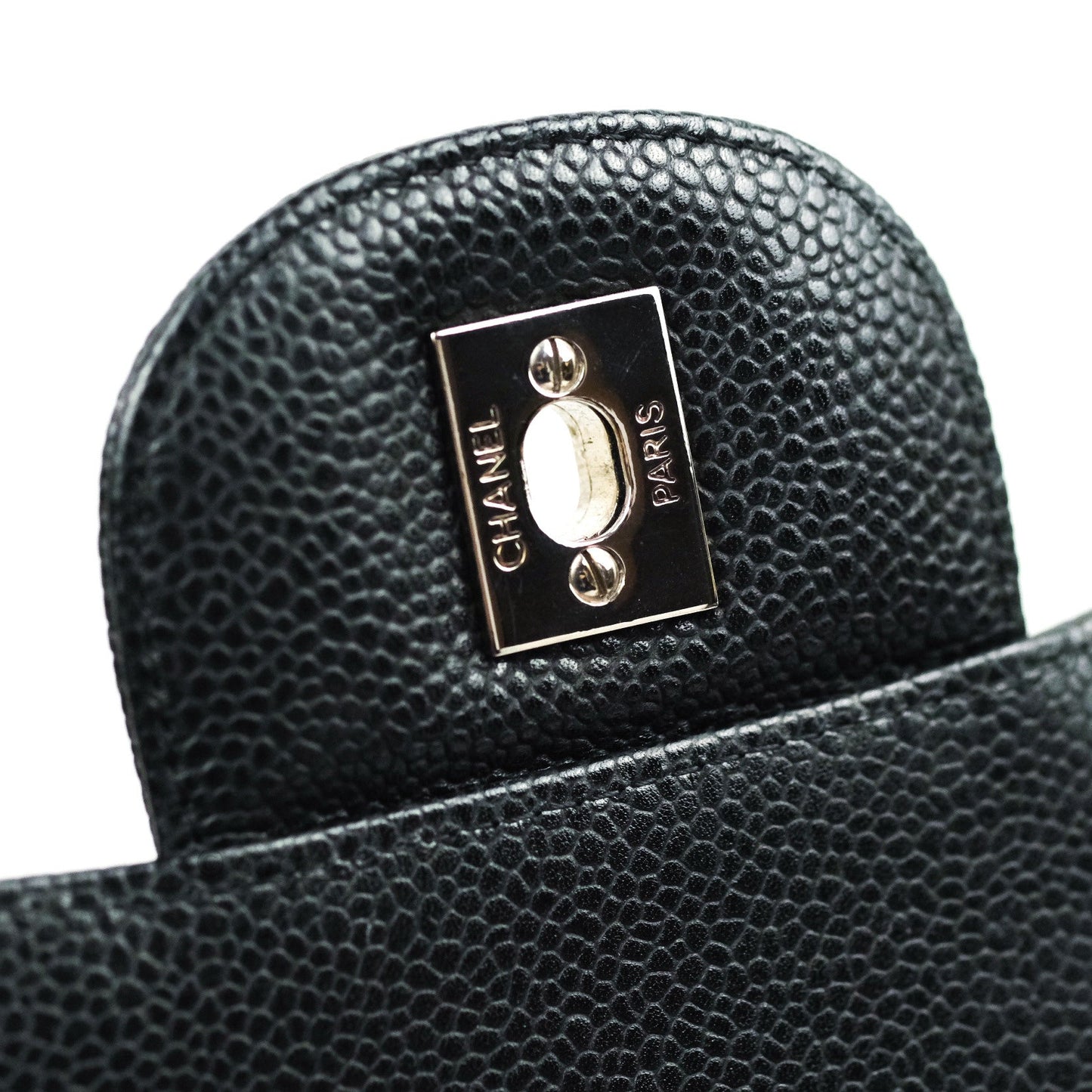Chanel Classic Maxi Single Flap Quilted Black Caviar Silver Hardware