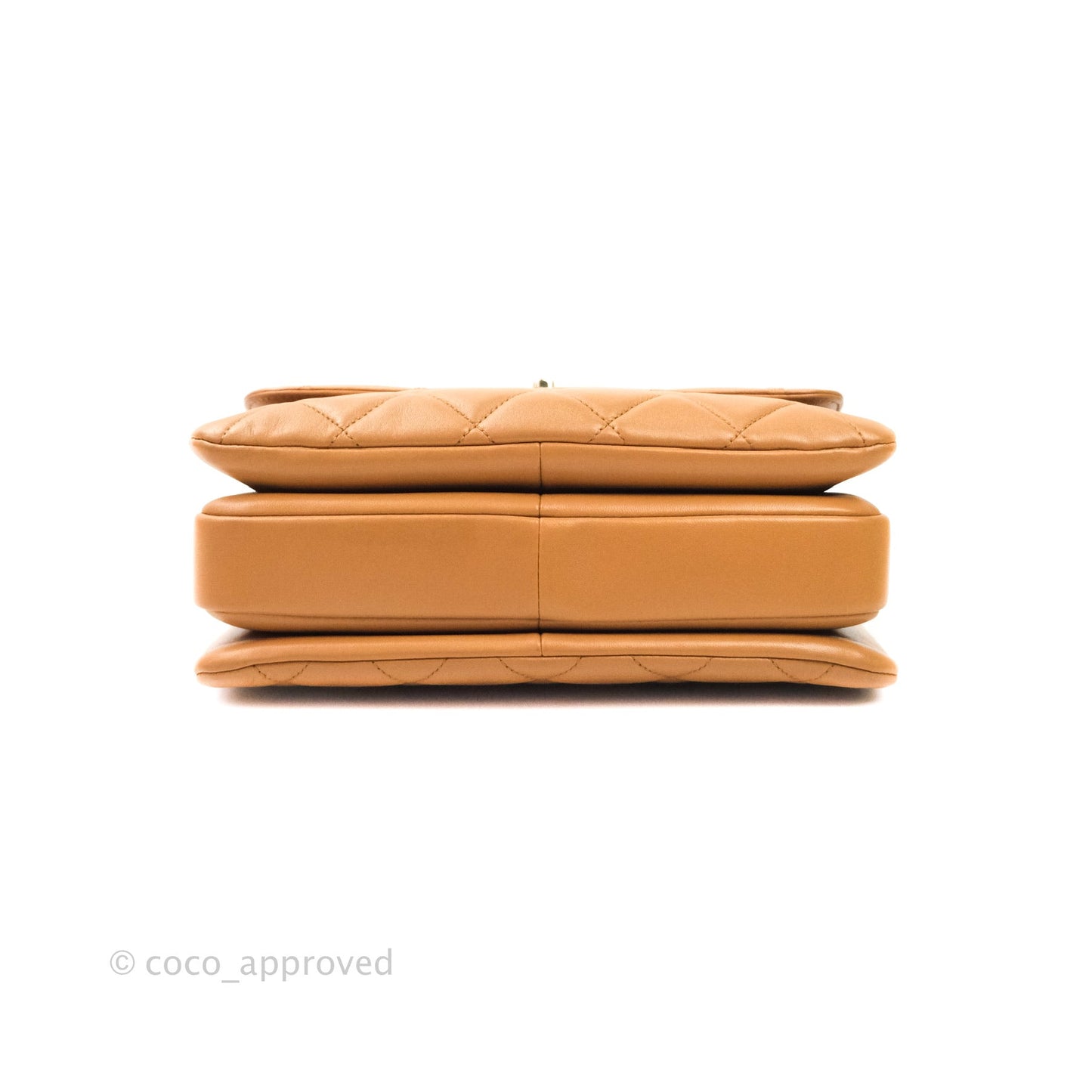 Chanel Trendy CC Small Dark Beige Lambskin Gold Hardware