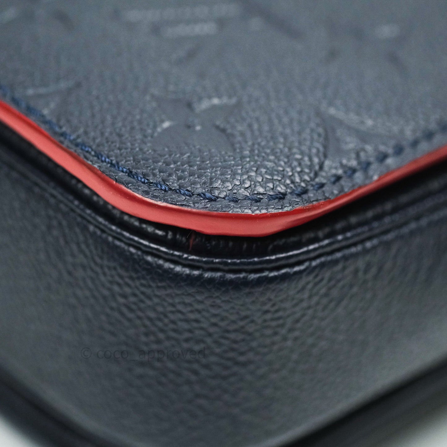 Louis Vuitton Empreinte Pochette Metis Marine Rouge
