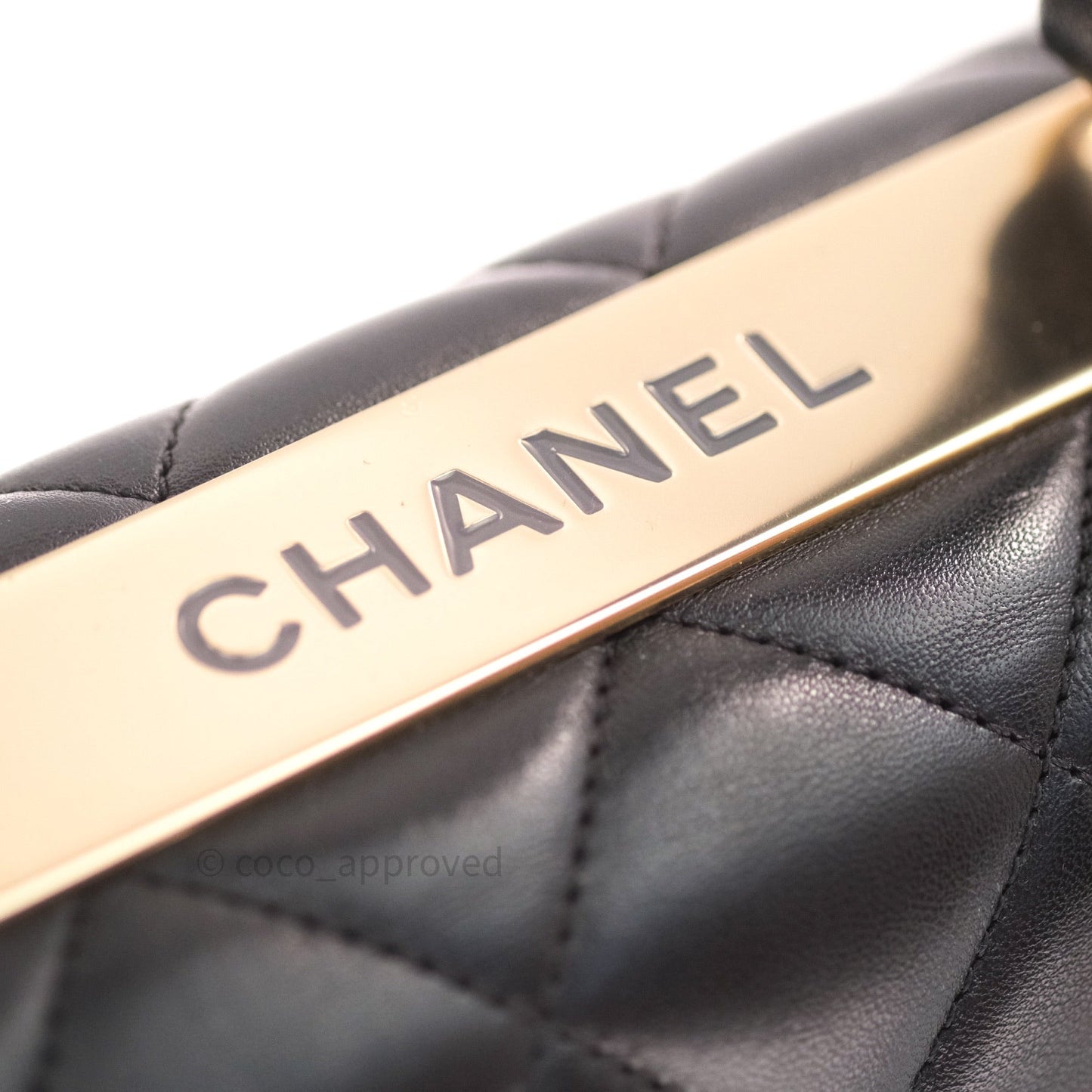 Chanel Trendy CC Small Black Lambskin Gold Hardware