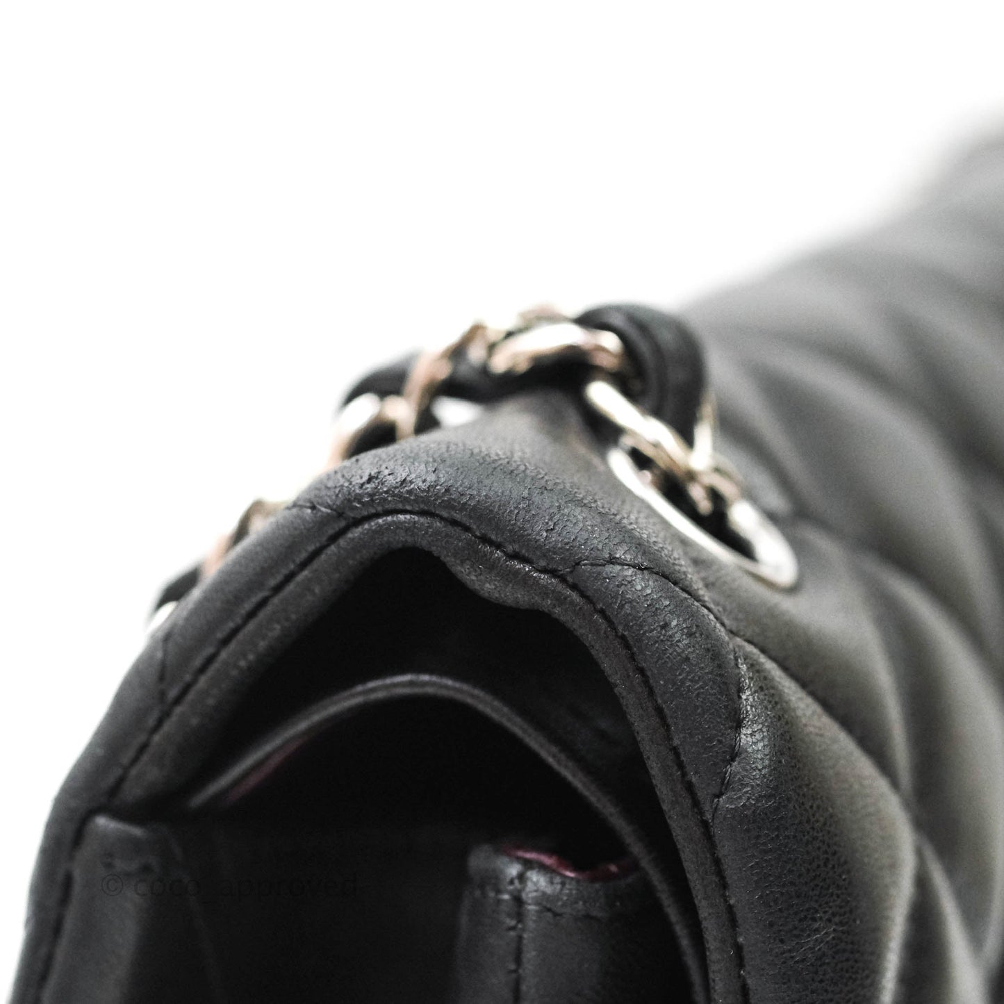 Chanel Jumbo Double Flap Black Lambskin Silver Hardware⁣⁣