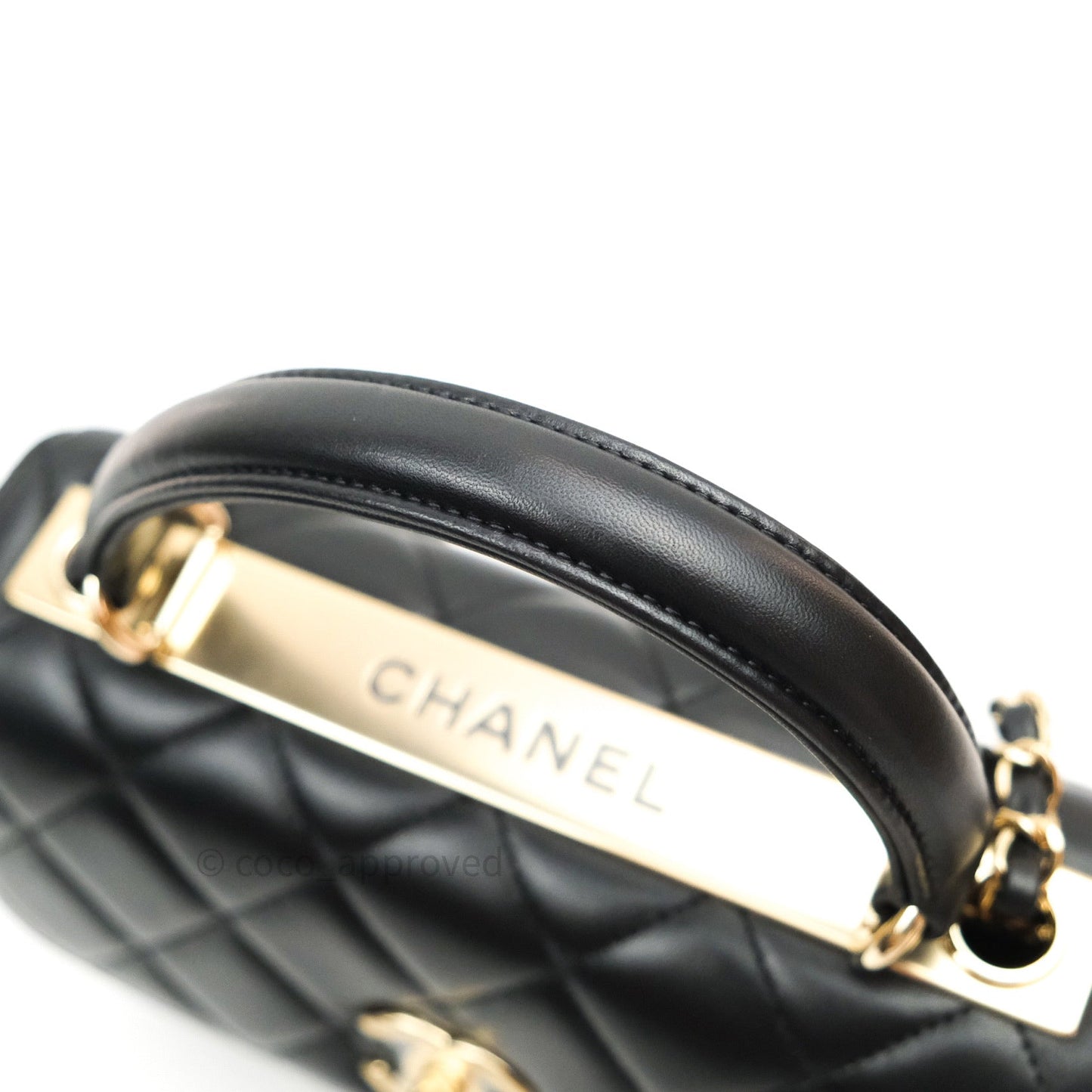 Chanel Trendy CC Small Black Lambskin Gold Hardware