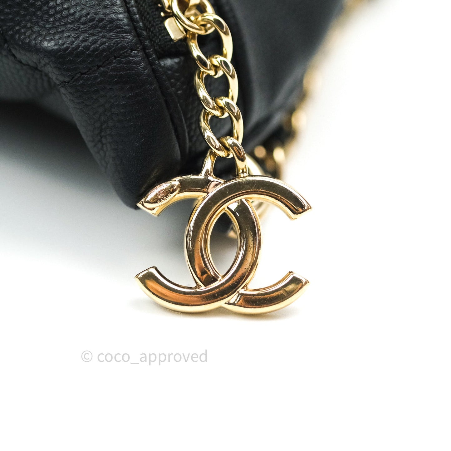 Chanel Quilted Business Affinity Waist Belt Bag Black Caviar Gold Hardware