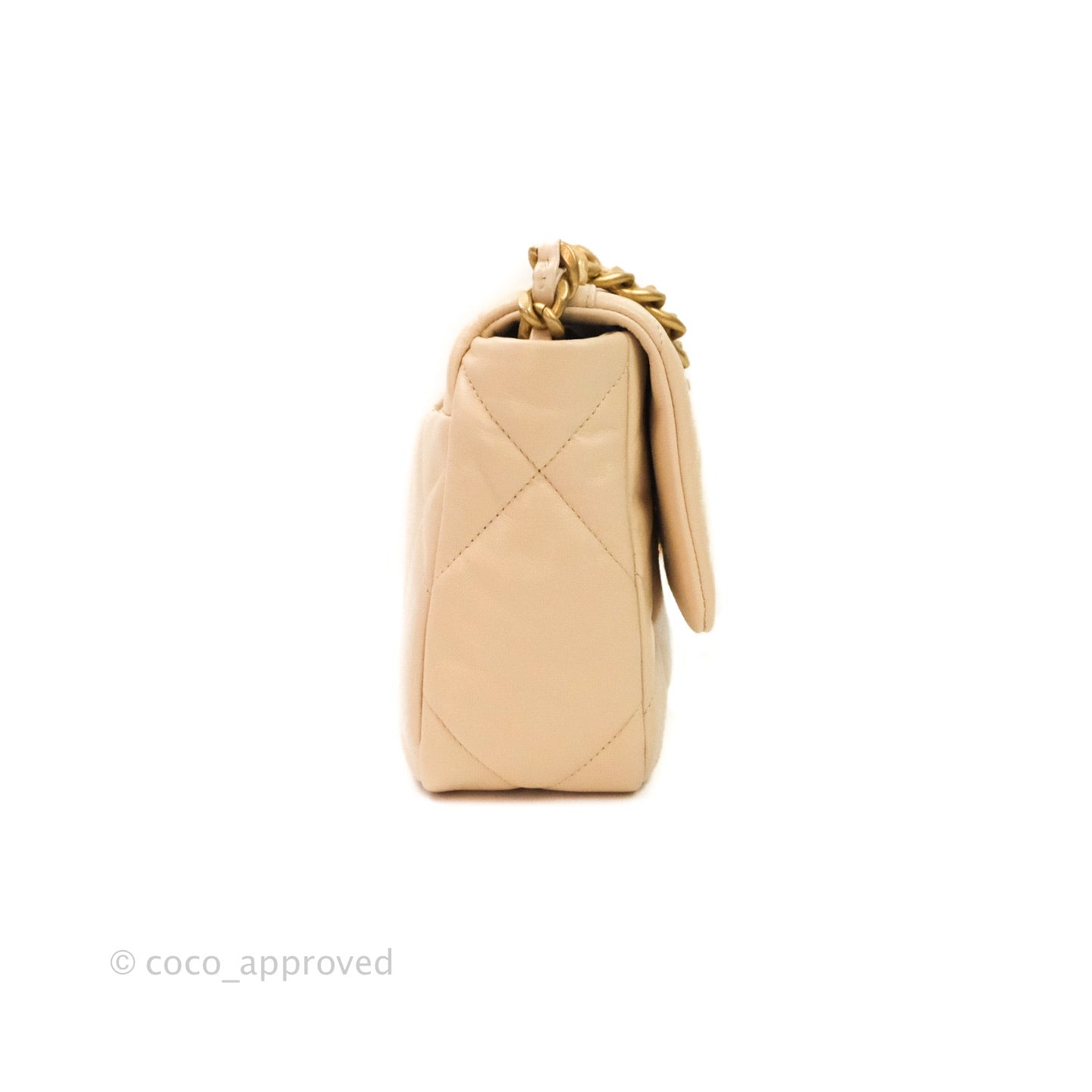 Chanel 19 Small Beige Mixed Hardware