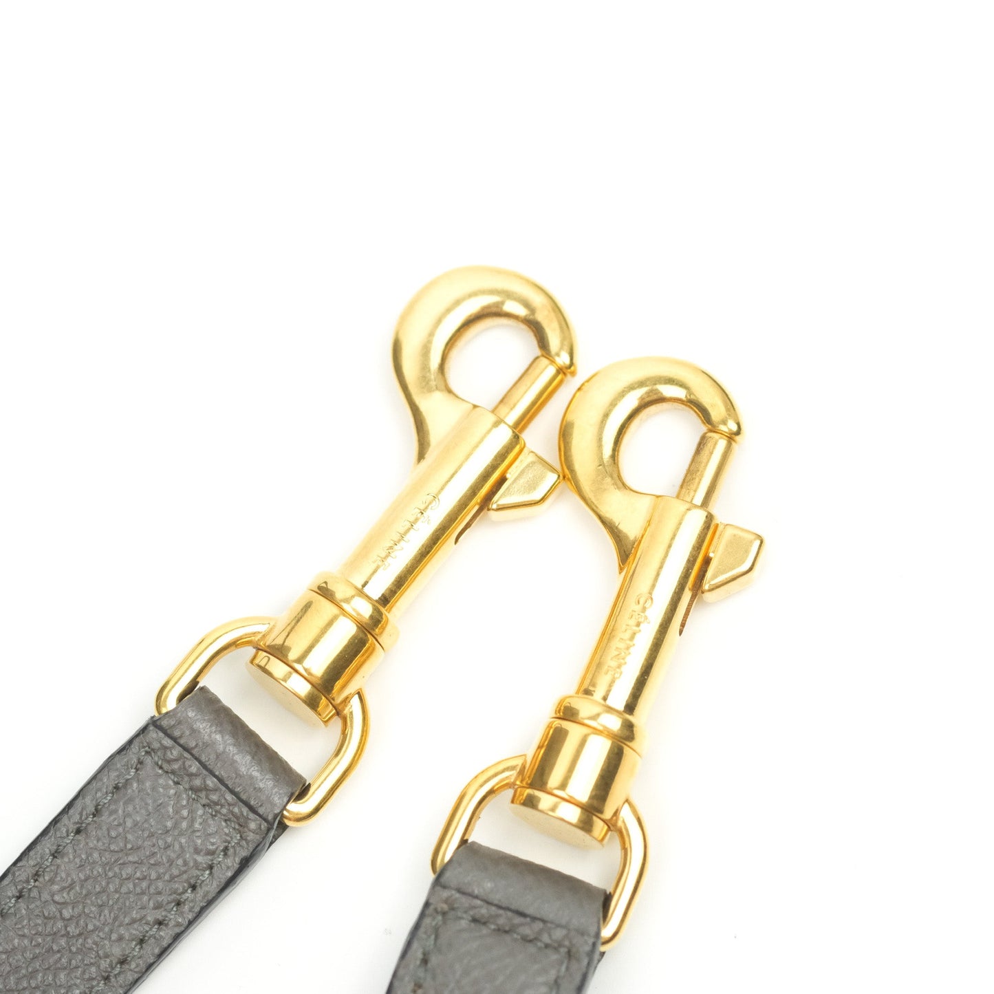 Celine Micro Belt Bag Grey Grained Calfskin Gold Hardware