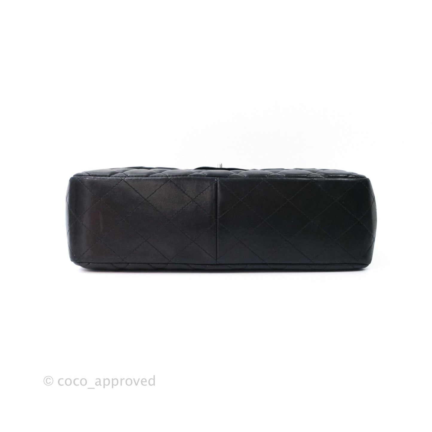 Chanel Jumbo Single Flap Black Lambskin Silver Hardware⁣⁣