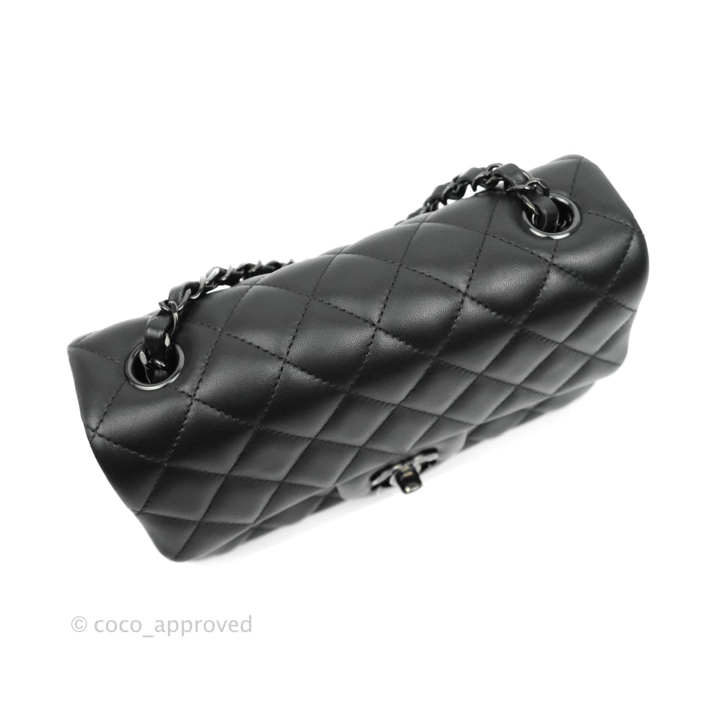 Chanel Quilted Mini Rectangular So Black Lambskin