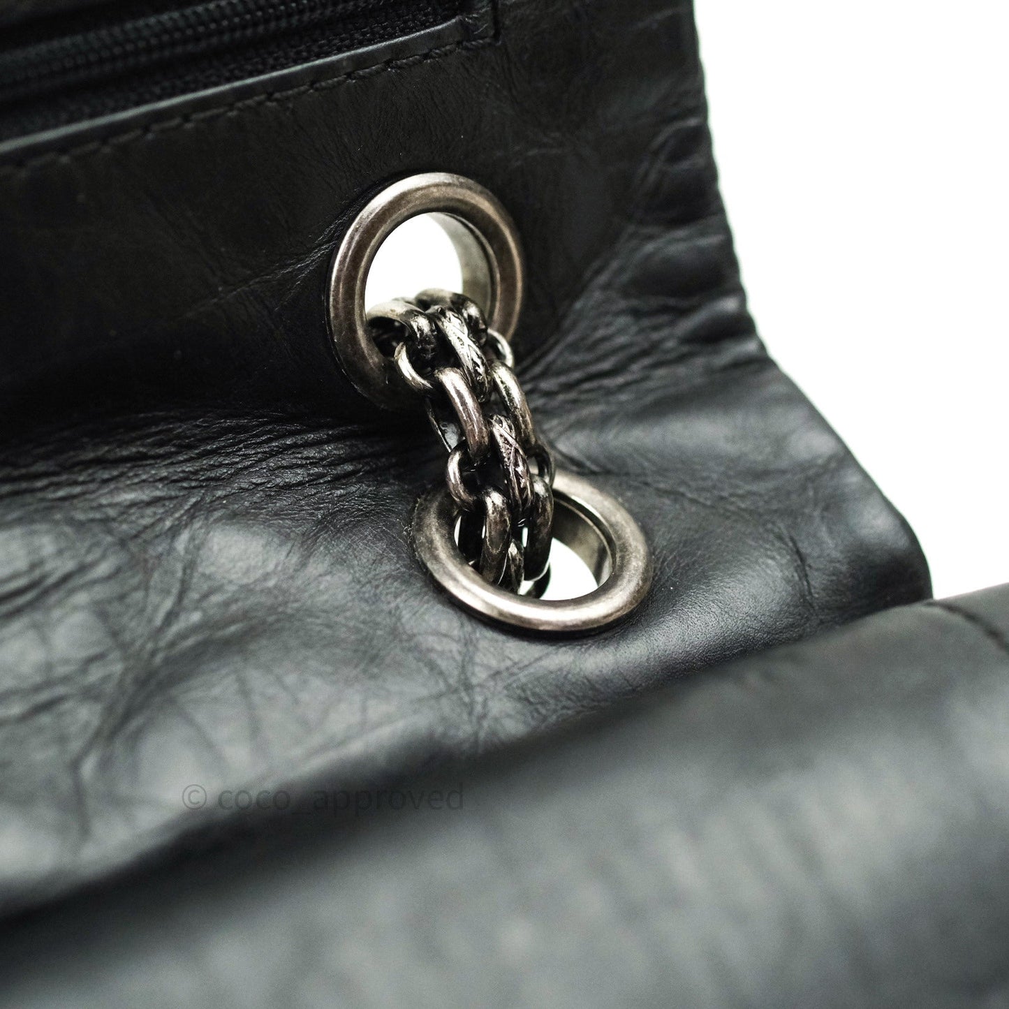 Chanel Reissue Quilted Aged Calfskin Black Ruthenium Hardware 226