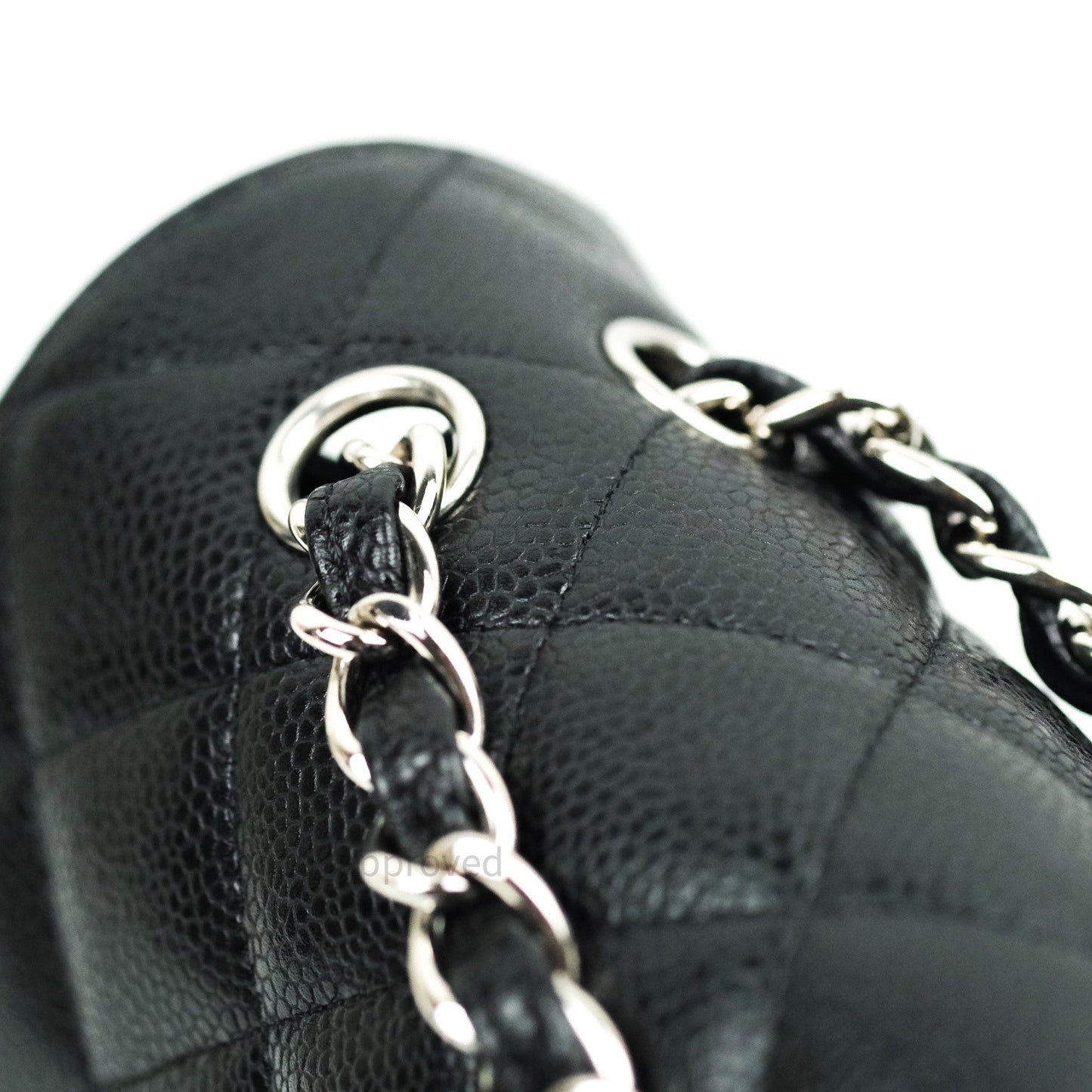Chanel Classic Maxi Single Flap Quilted Black Caviar Silver Hardware