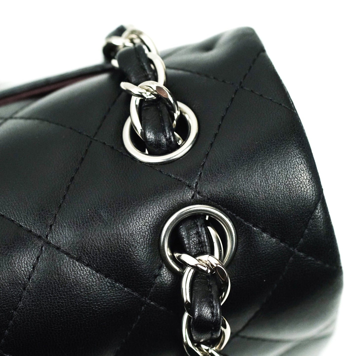 Chanel Classic Jumbo Double Flap Black Lambskin Silver Hardware⁣⁣