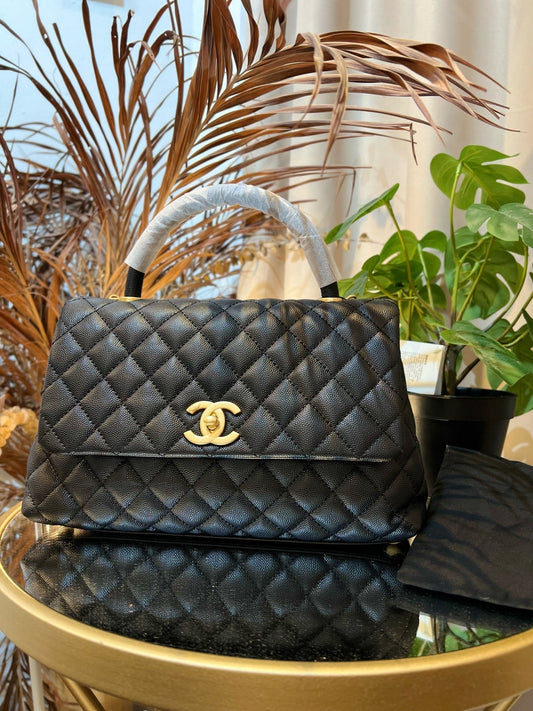 Luxury Chanel COCO HANDLE MEDIUM BLACK