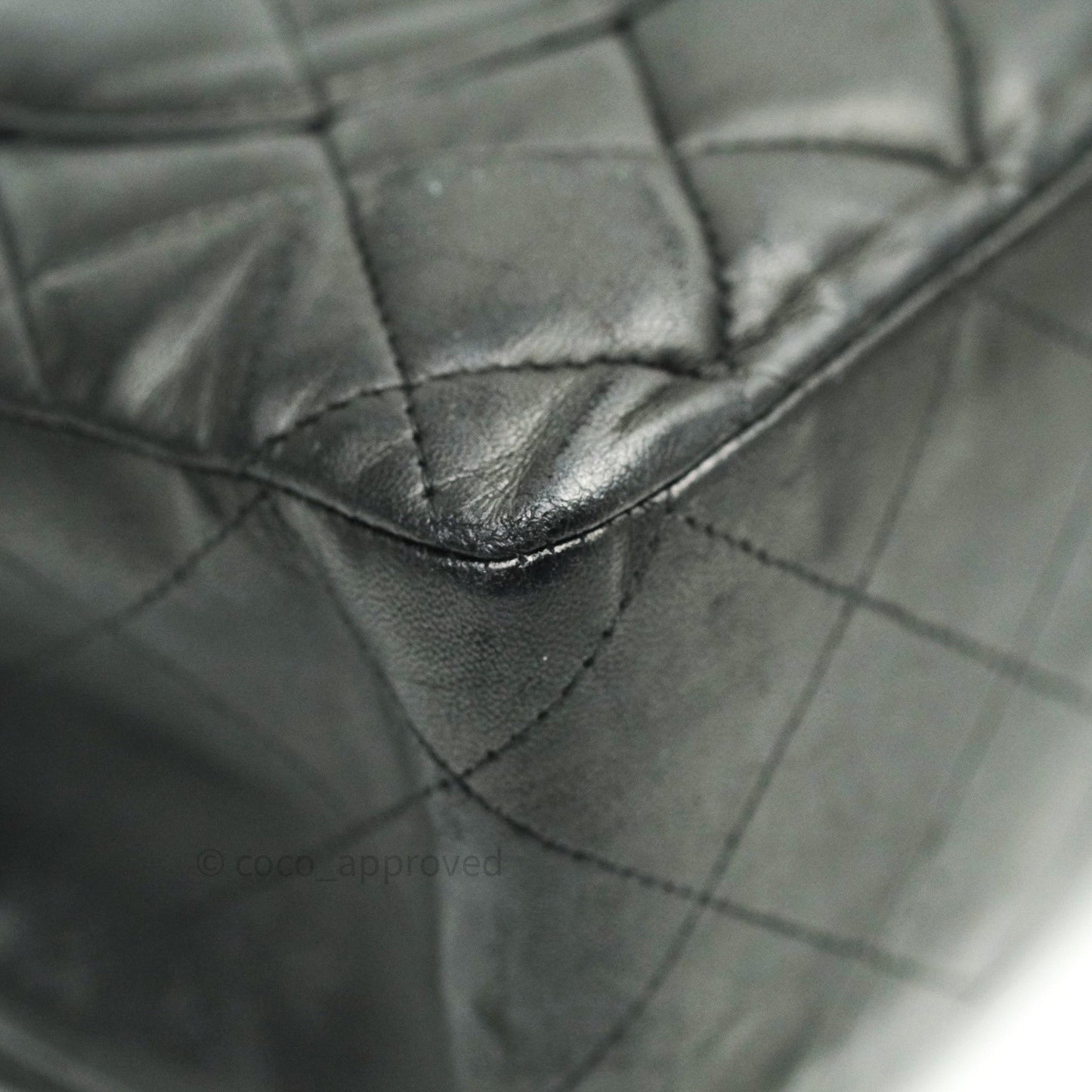 Chanel Jumbo Single Flap Black Lambskin Silver Hardware⁣⁣