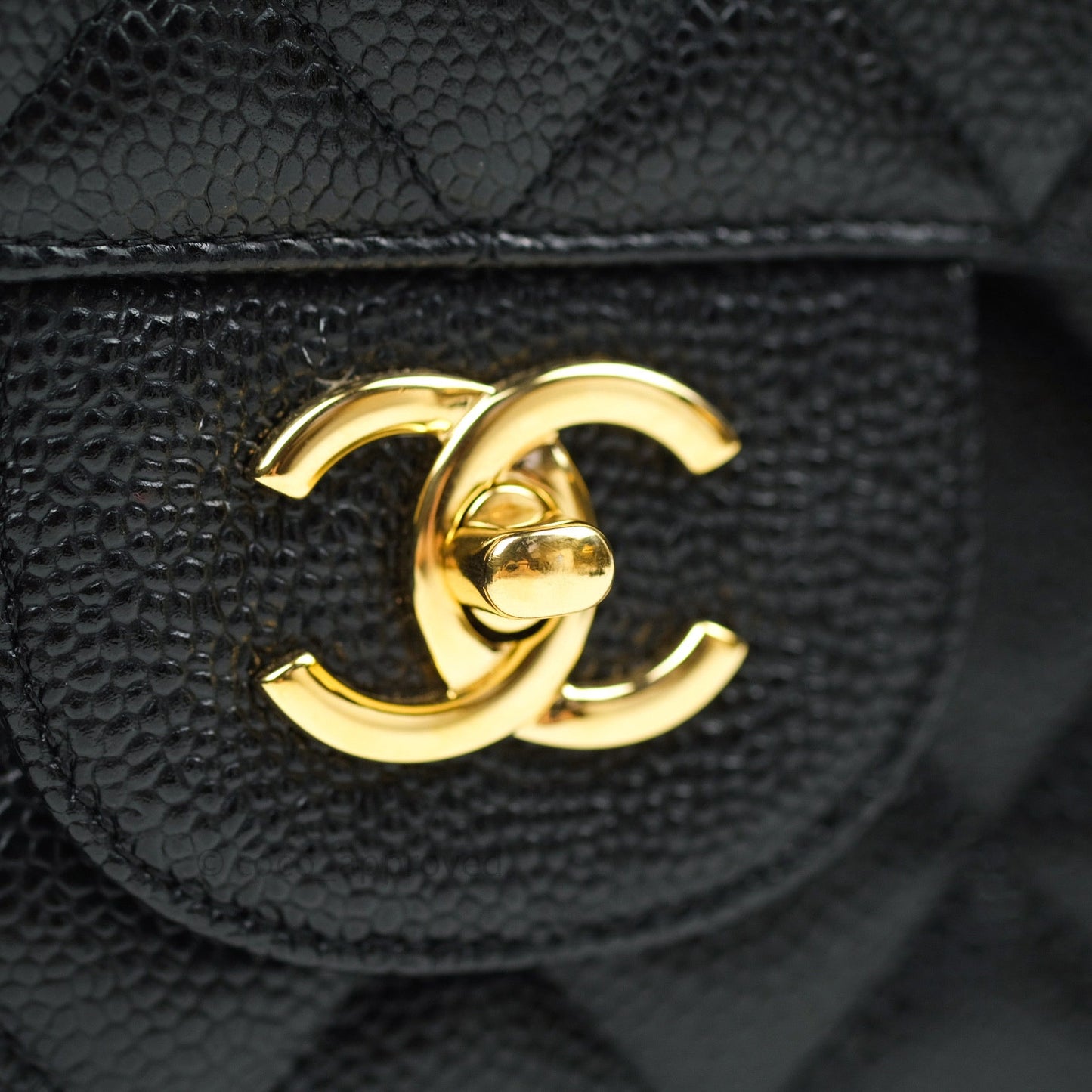 Chanel Classic Jumbo Double Flap Black Caviar Gold Hardware⁣⁣