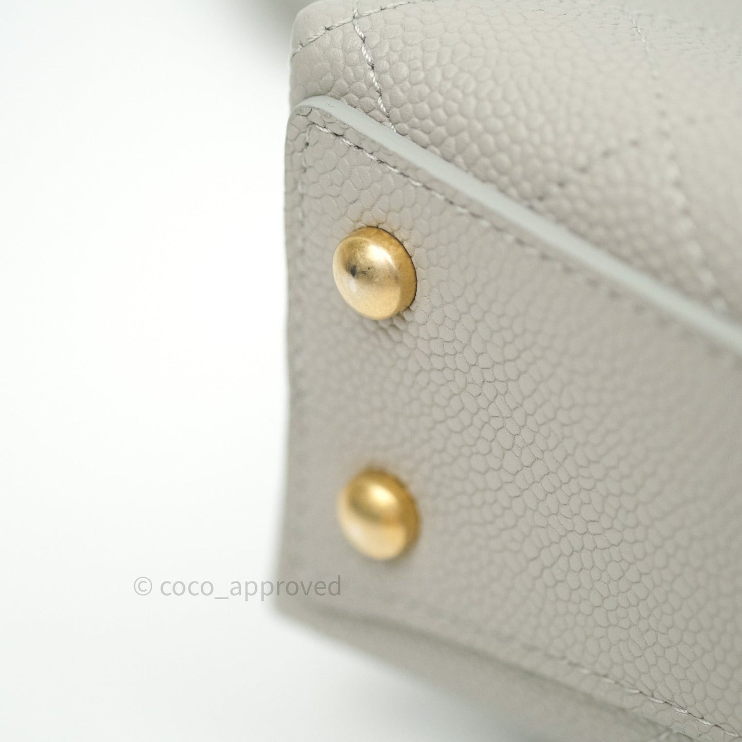 Chanel Chic Affinity Small Grained Calfskin Grey Gold Hardware