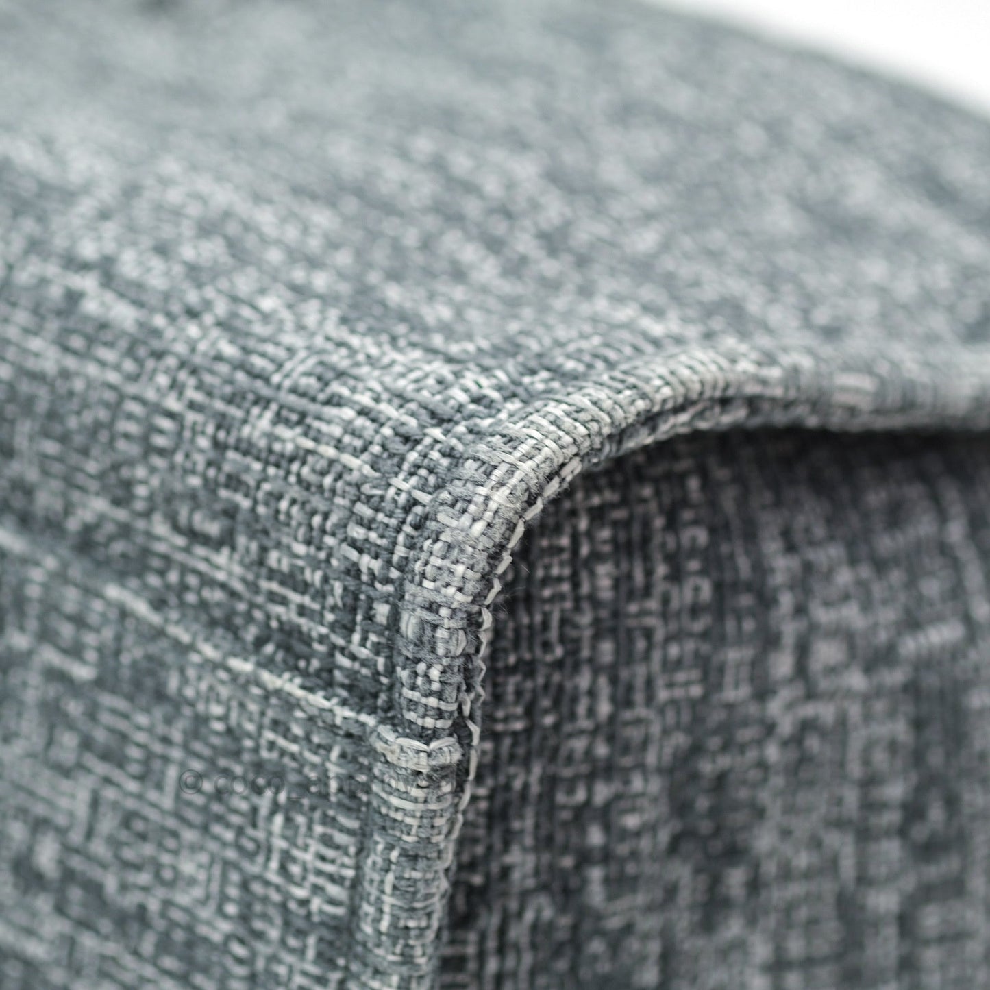 Chanel Large Deauville Charcoal Grey Canvas