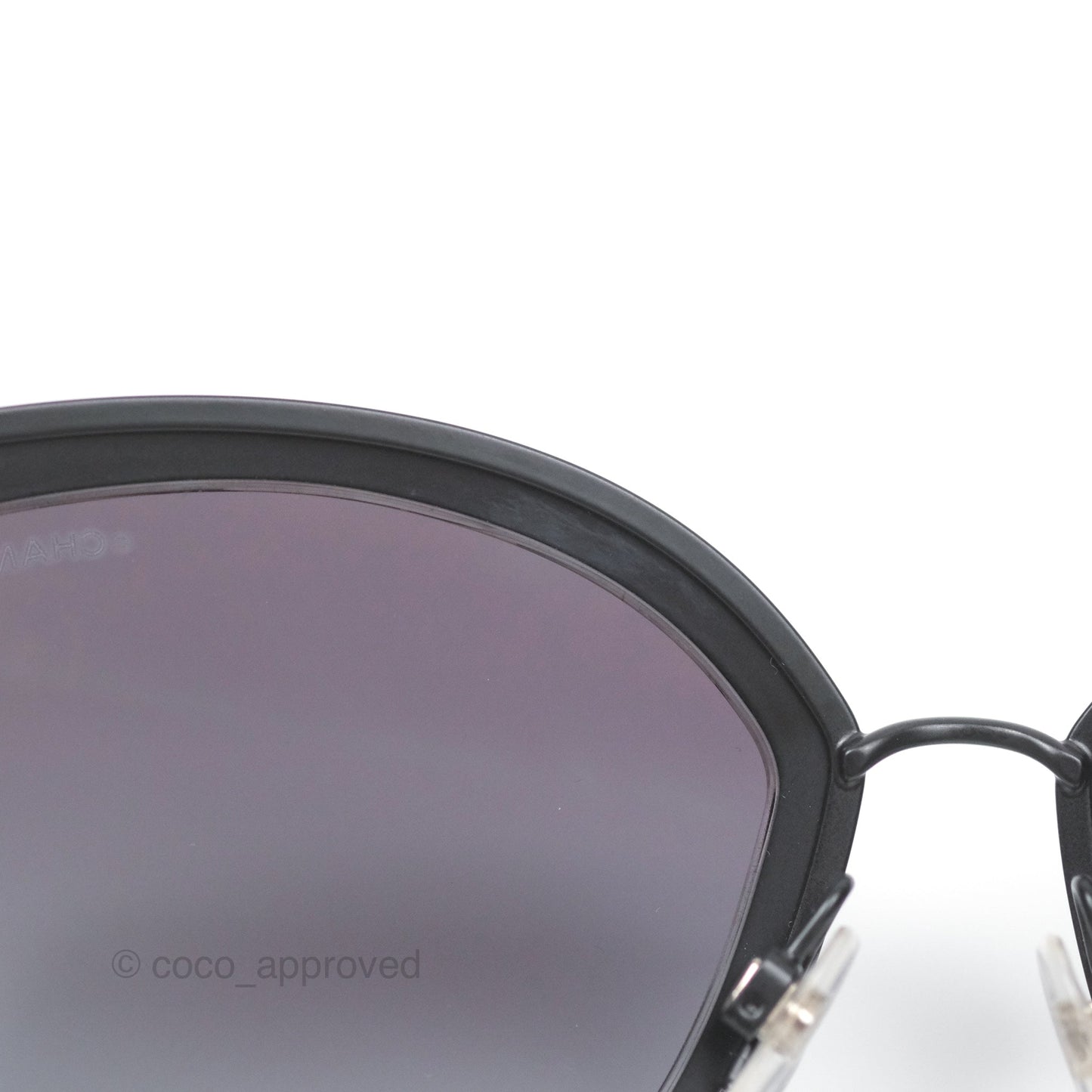 Chanel Cat Eye Sunglasses Matte Black
