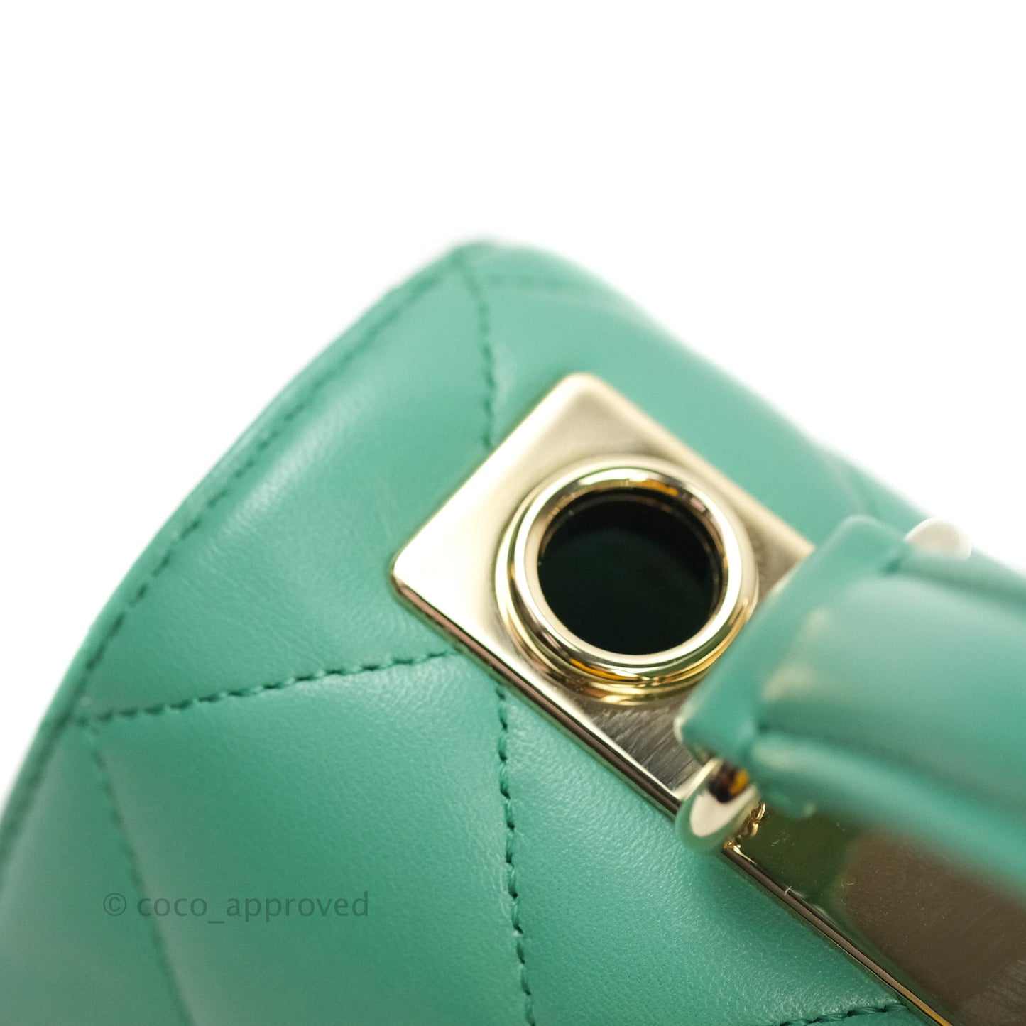 Chanel Trendy CC Small Mint Green Lambskin Gold Hardware
