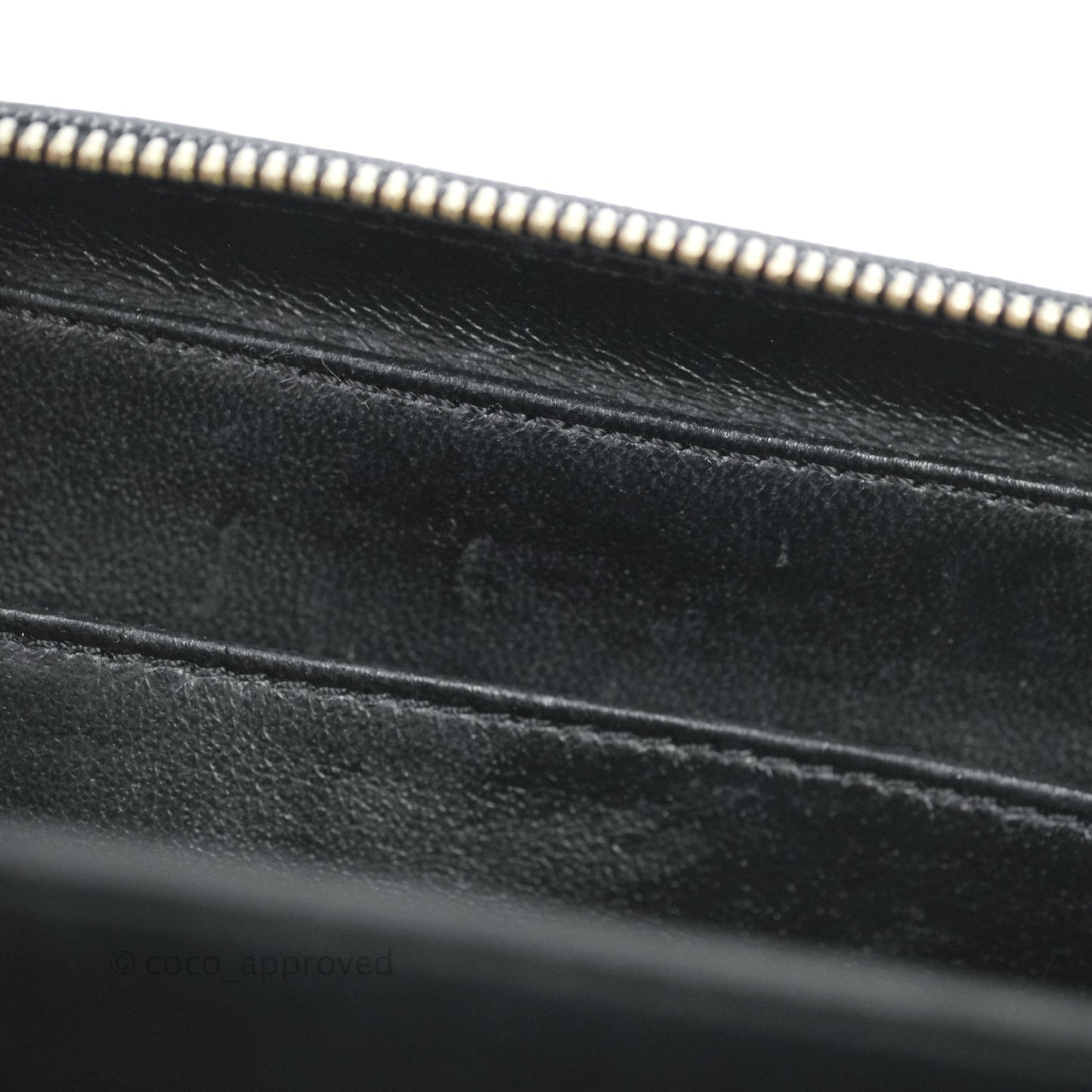 Chanel Quilted Small CC Filigree Vanity Case Black Caviar