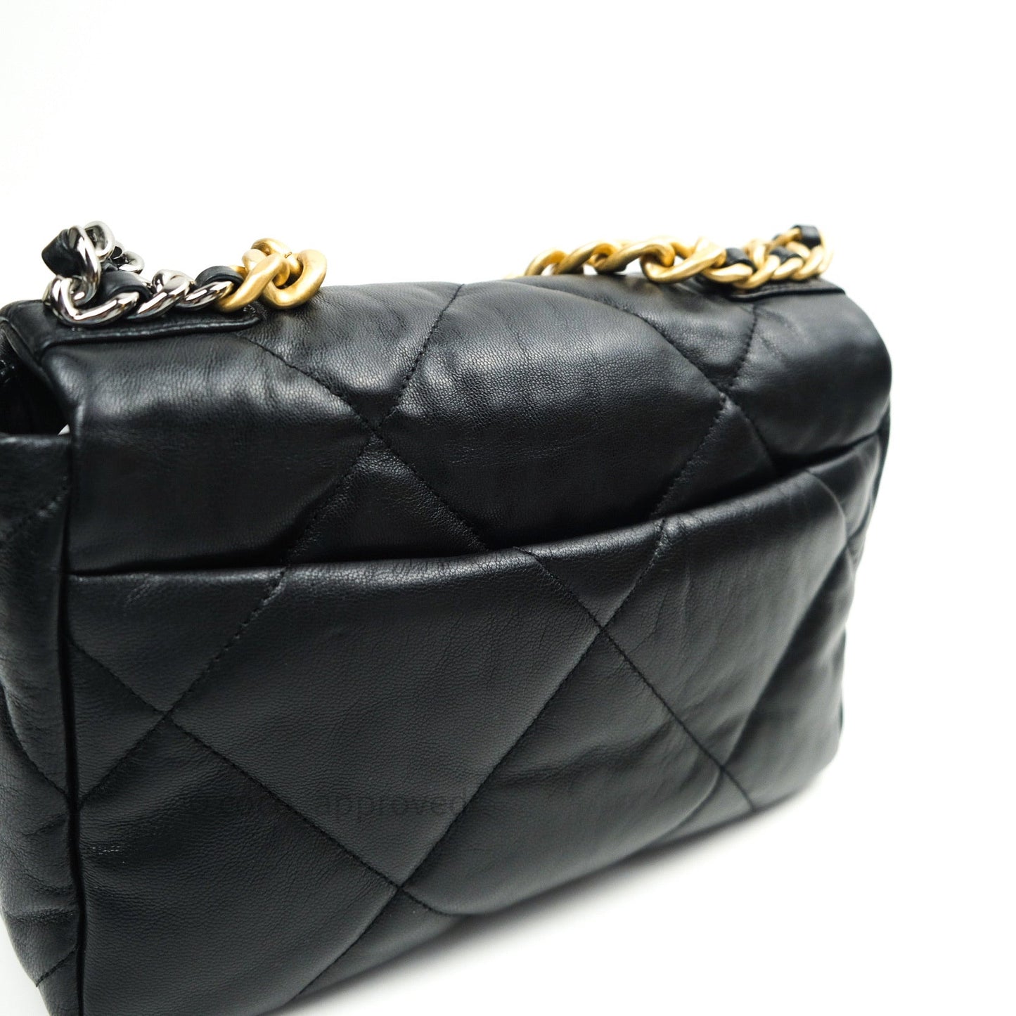 Chanel 19 Small Black Goatskin Mixed Hardware 20S