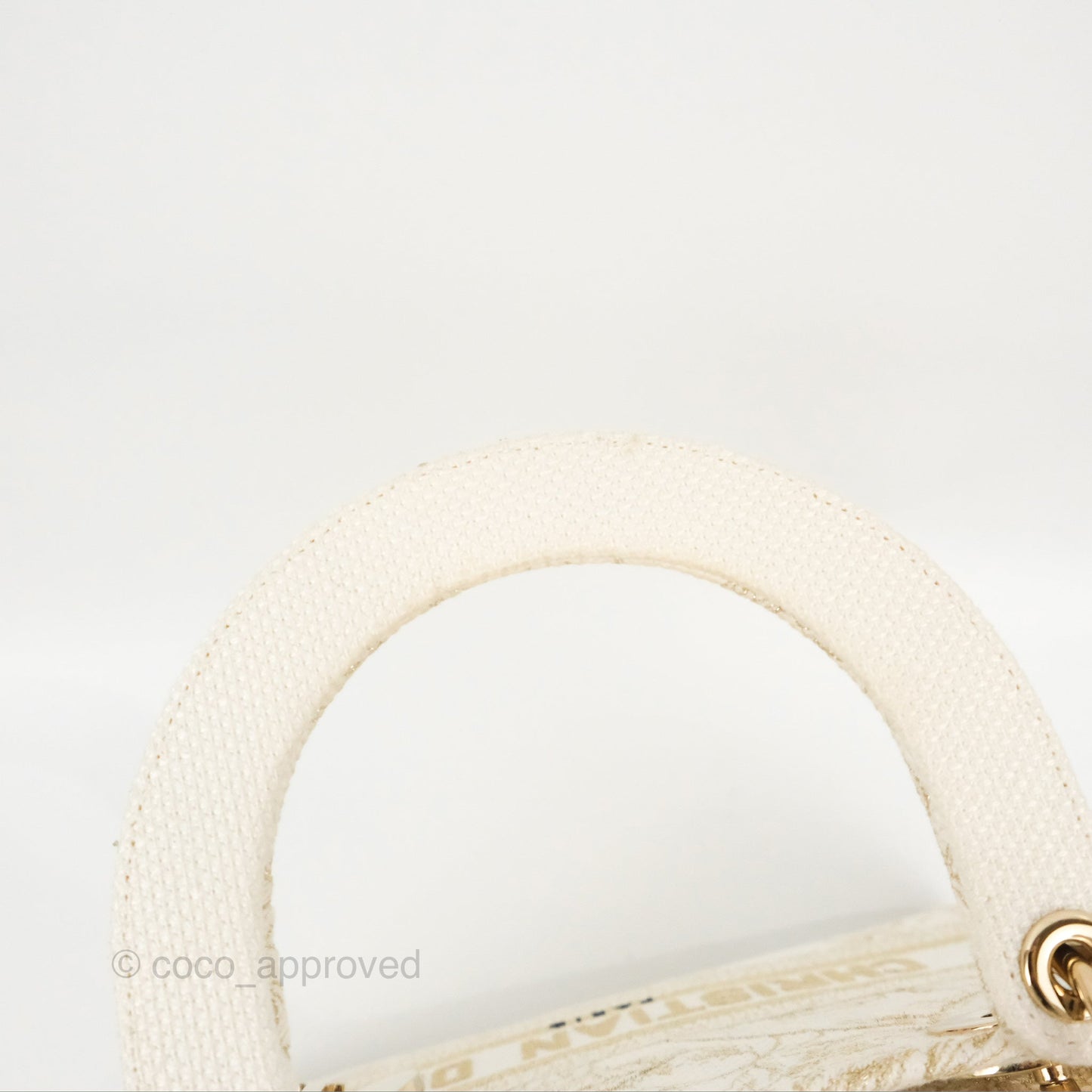 Christian Dior Medium Lady D-Lite Bag Dior Jardin d'Hiver Embroidery White