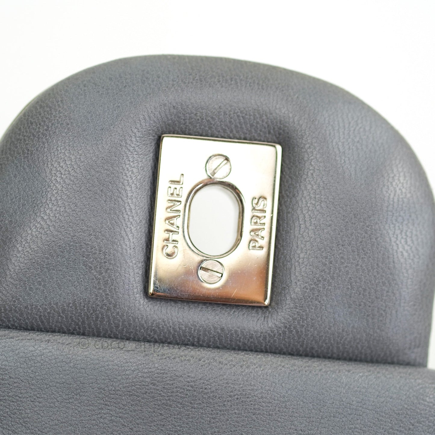 Chanel Jumbo Single Flap Light Green Patent Leather Silver Hardware⁣⁣