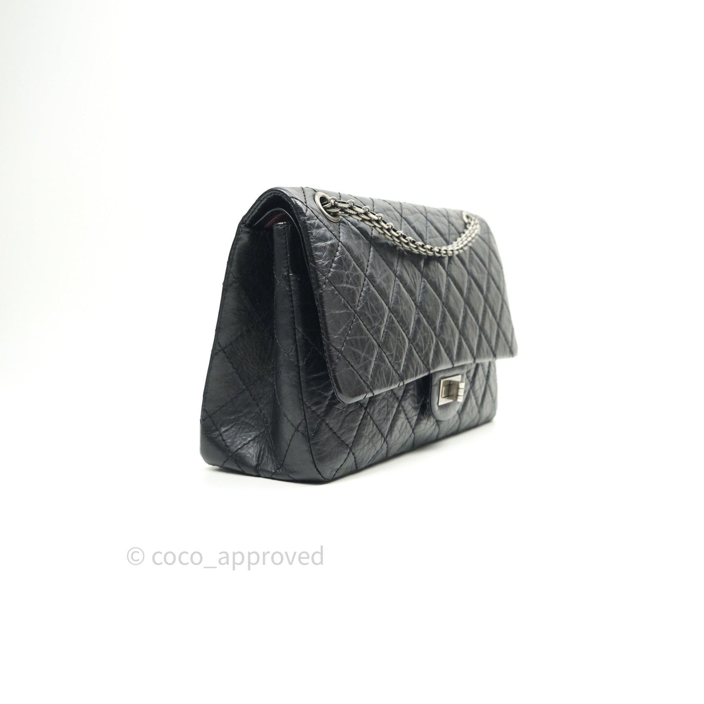Chanel Reissue Quilted Aged Calfskin Black Ruthenium Hardware 226