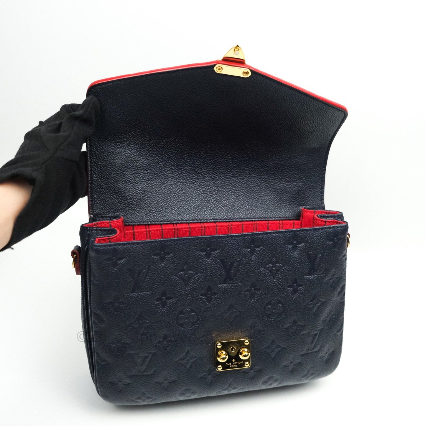 Louis Vuitton Empreinte Pochette Metis Marine Rouge