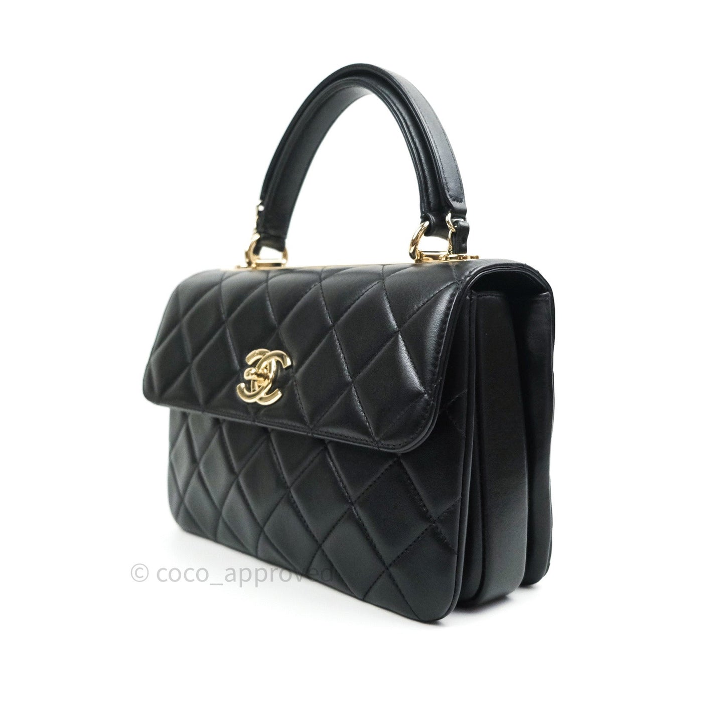 Chanel Trendy CC Small Black Lambskin Gold Hardware