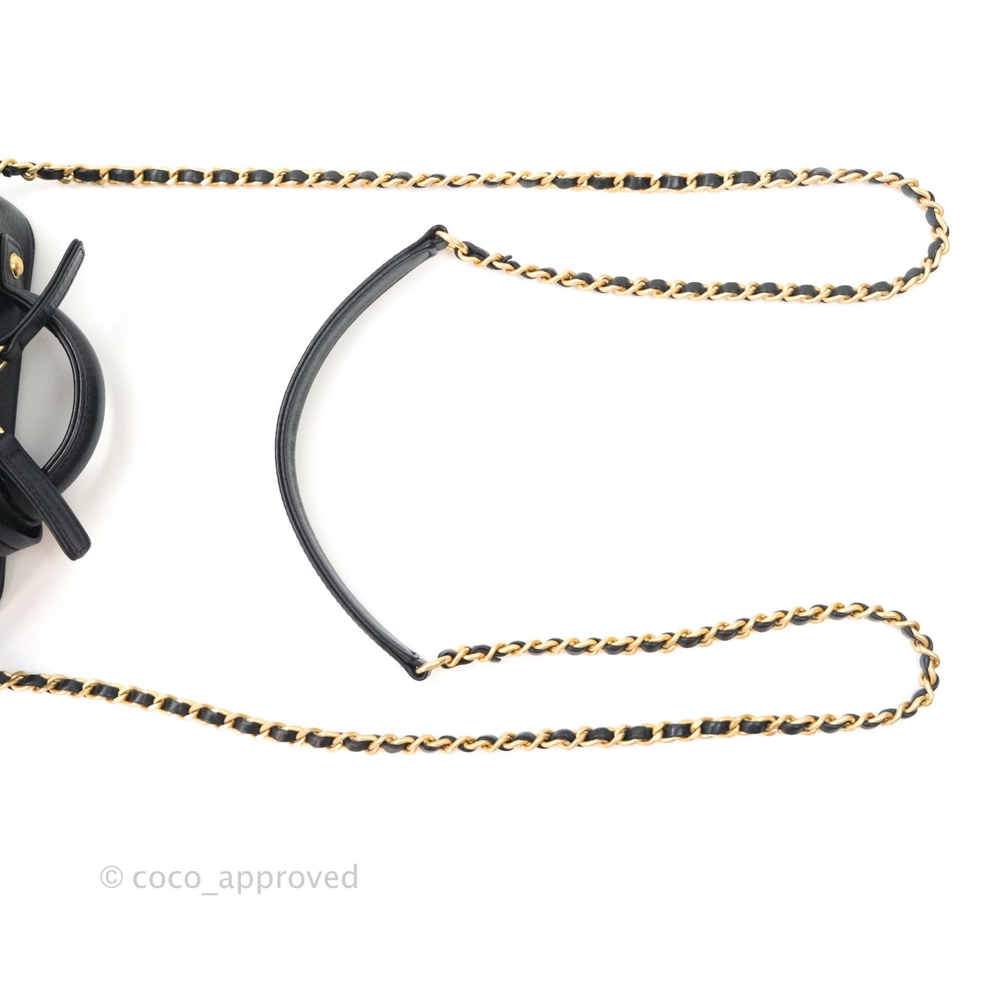 Chanel Quilted Small CC Filigree Vanity Case Black Caviar