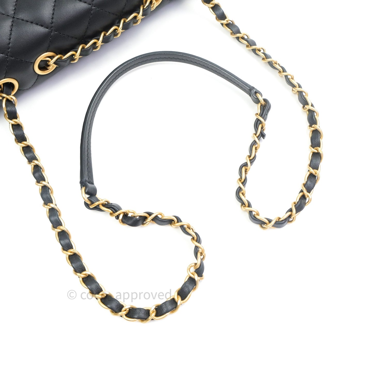 Chanel Coco Vintage Flap Bag Black Lambskin Gold Hardware 18C