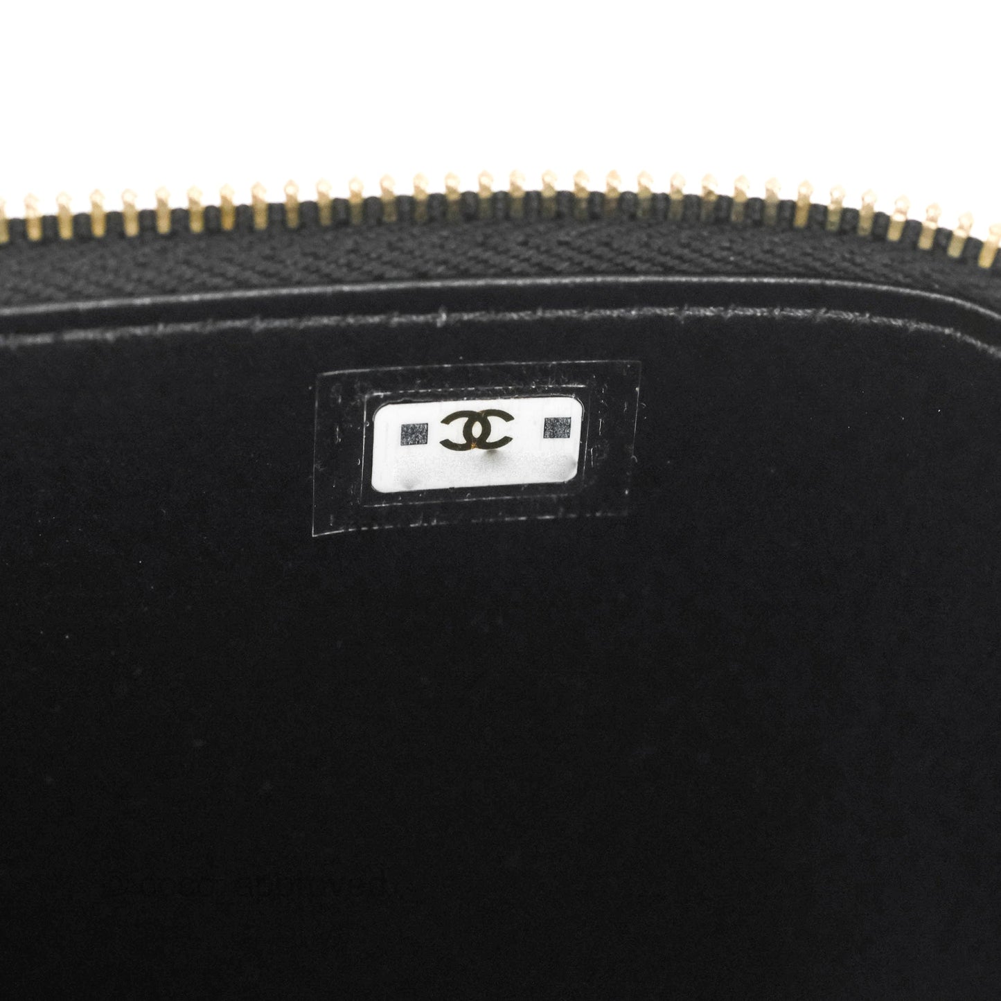 Chanel Vanity Rectangular Metal Top Handle Black Lambskin Aged Gold Hardware 22B
