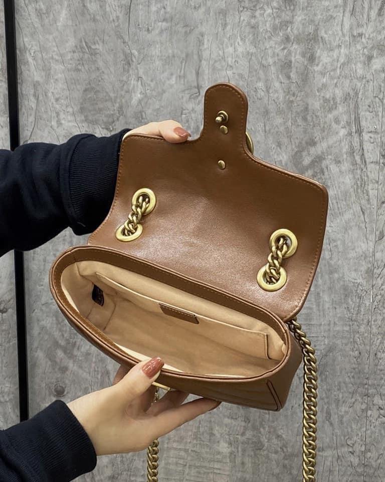 Luxury Gucci Marmont Small Matelassé Shoulder Bag