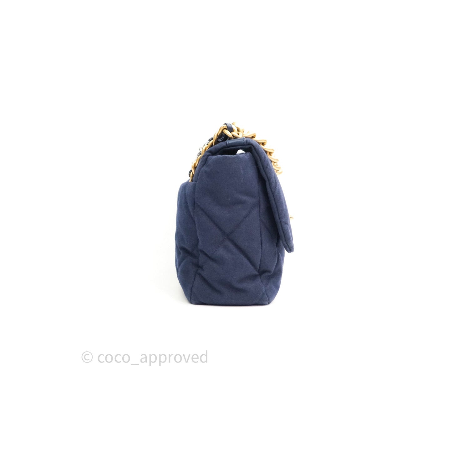 Chanel 19 Medium Canvas Navy Mixed Hardware