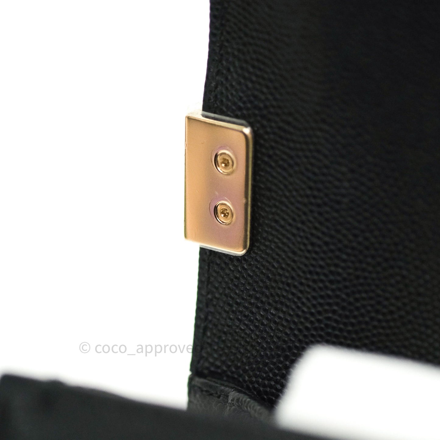 Chanel Quilted Medium Boy Flap Black Caviar Gold Hardware