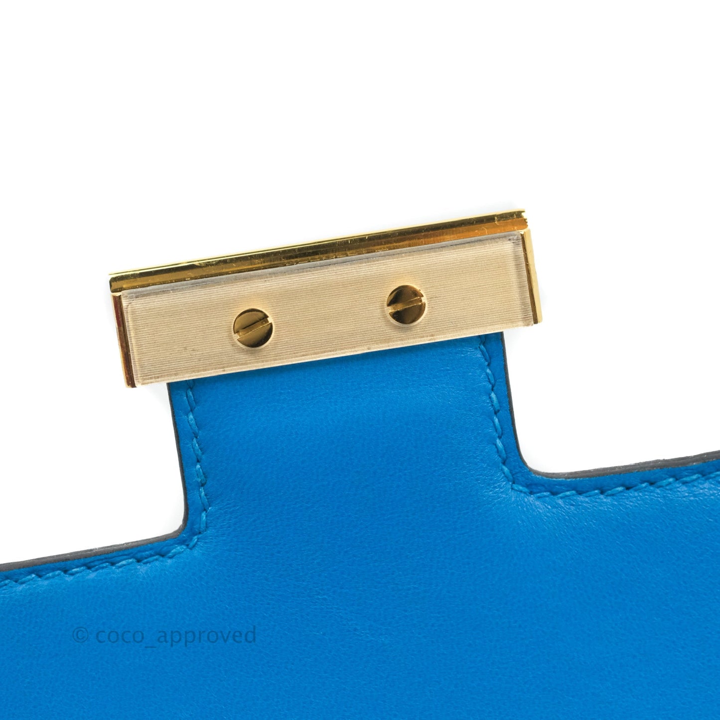 Hermès Constance 24 Bleu Frida Evercolor Gold Hardware