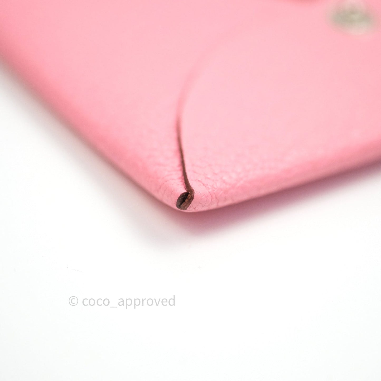 Hermès Bastia Coin Purse Rose Confetti and Brique Chèvre Mysore Leather