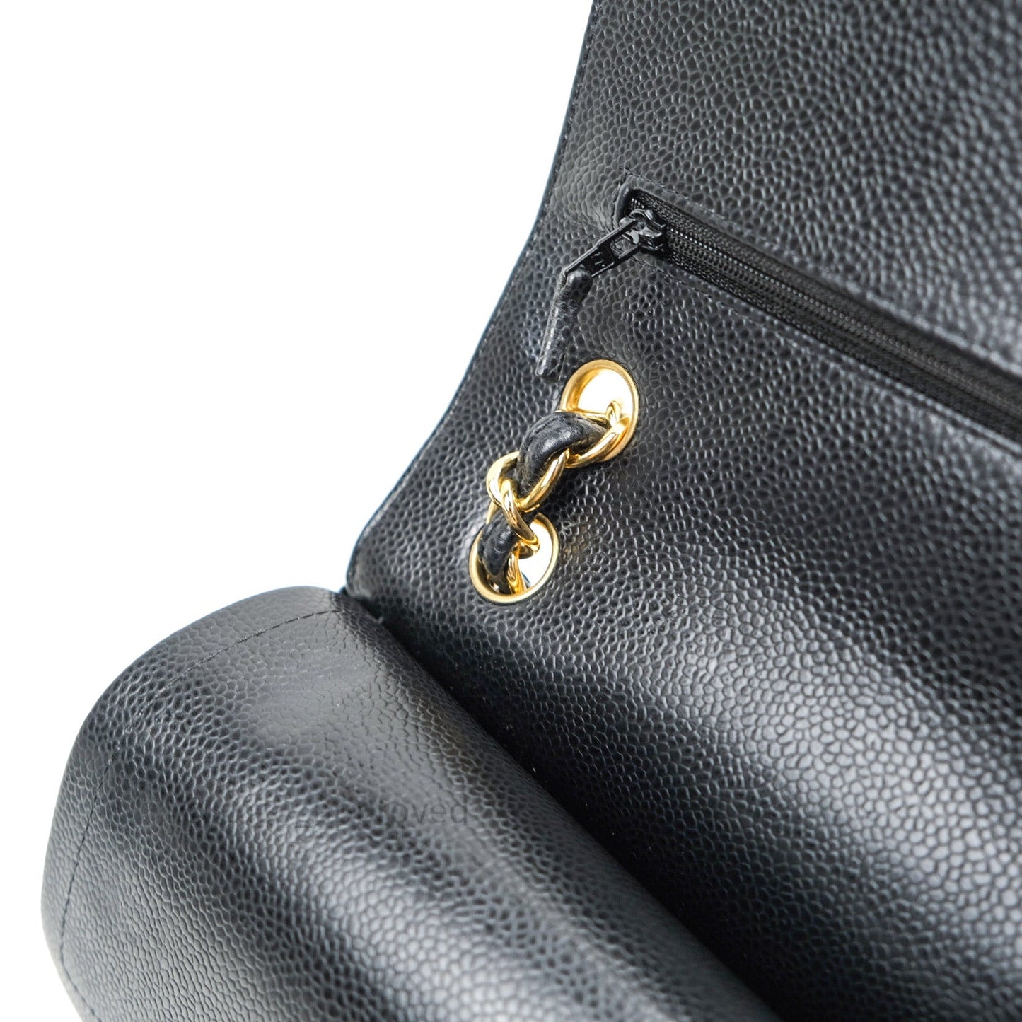 Chanel Jumbo Double Flap Black Caviar Gold Hardware⁣⁣