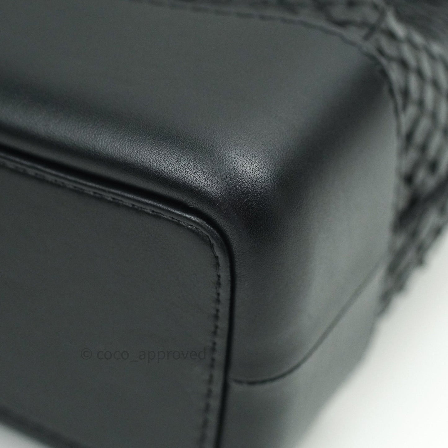 Chanel Gabrielle Backpack Black Python Small Black Mixed Hardware