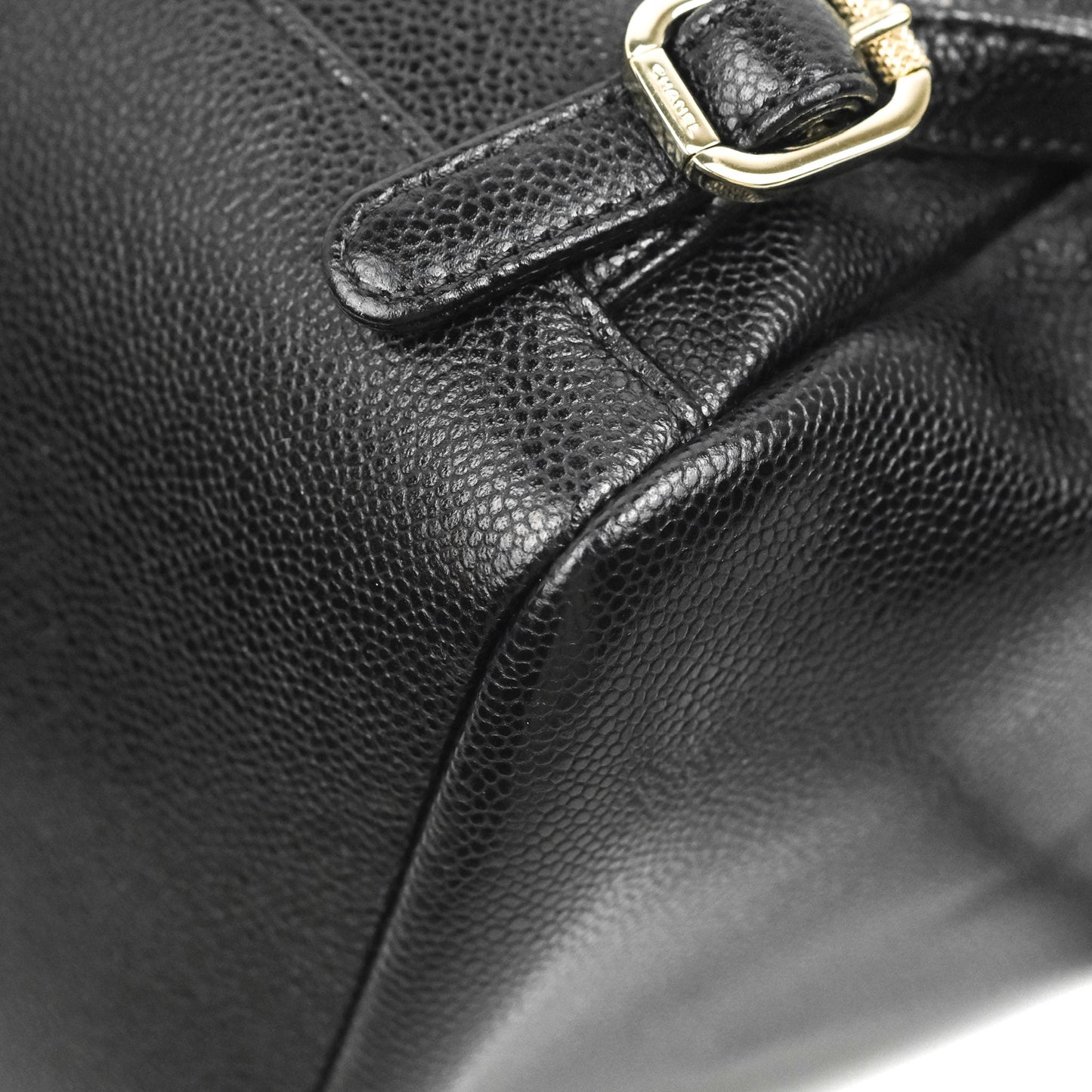 Chanel Quilted Business Affinity Backpack Black Caviar Gold Hardware