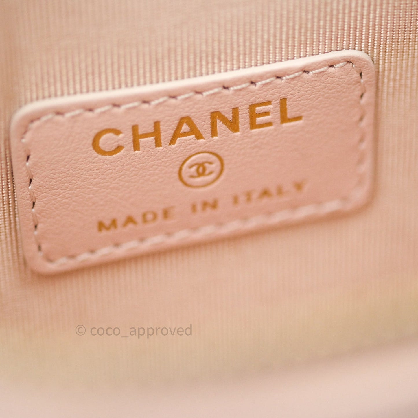 Chanel Classic Mini Vanity With Chain Pink Caviar Gold Hardware