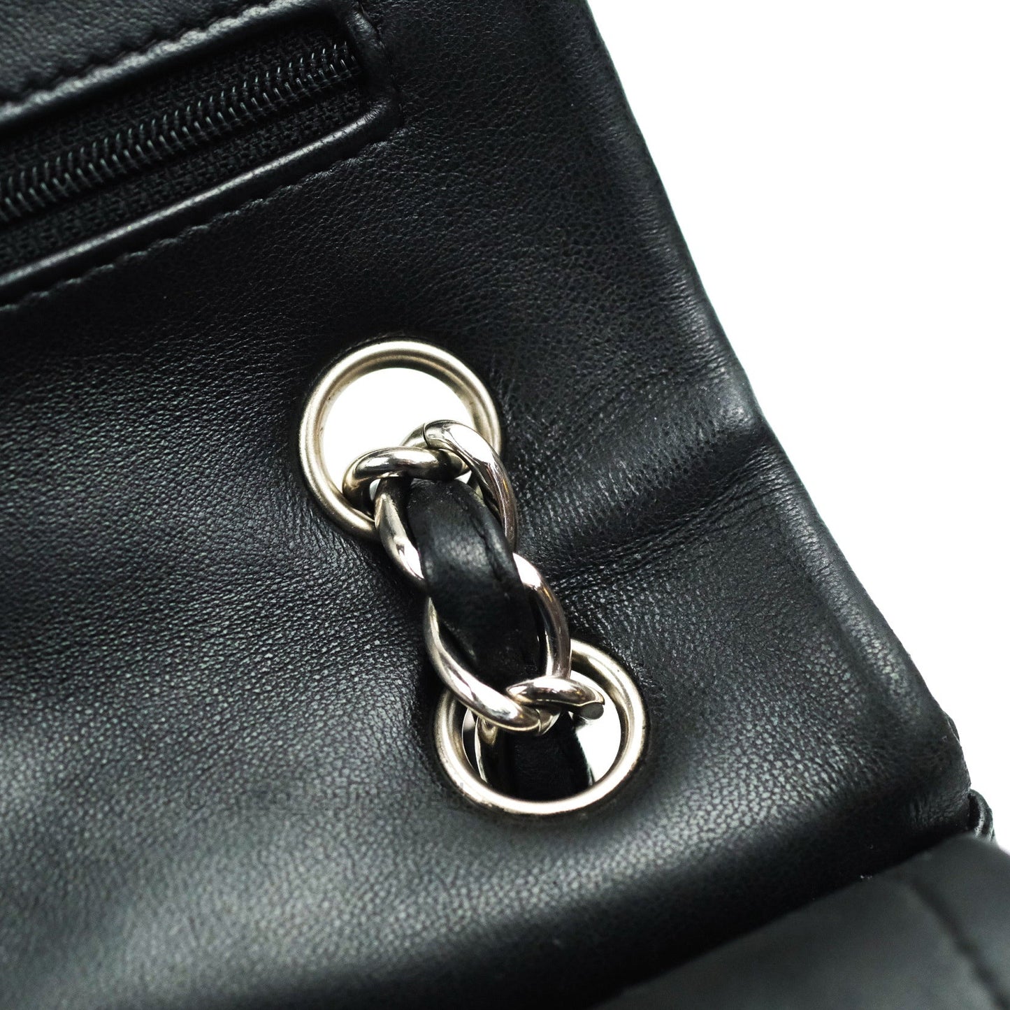 Chanel Jumbo Double Flap Black Lambskin Silver Hardware⁣⁣