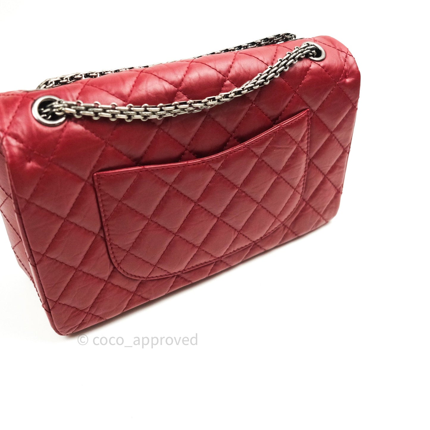 Chanel Reissue Quilted Aged Calfskin Dark Red Ruthenium Hardware 226