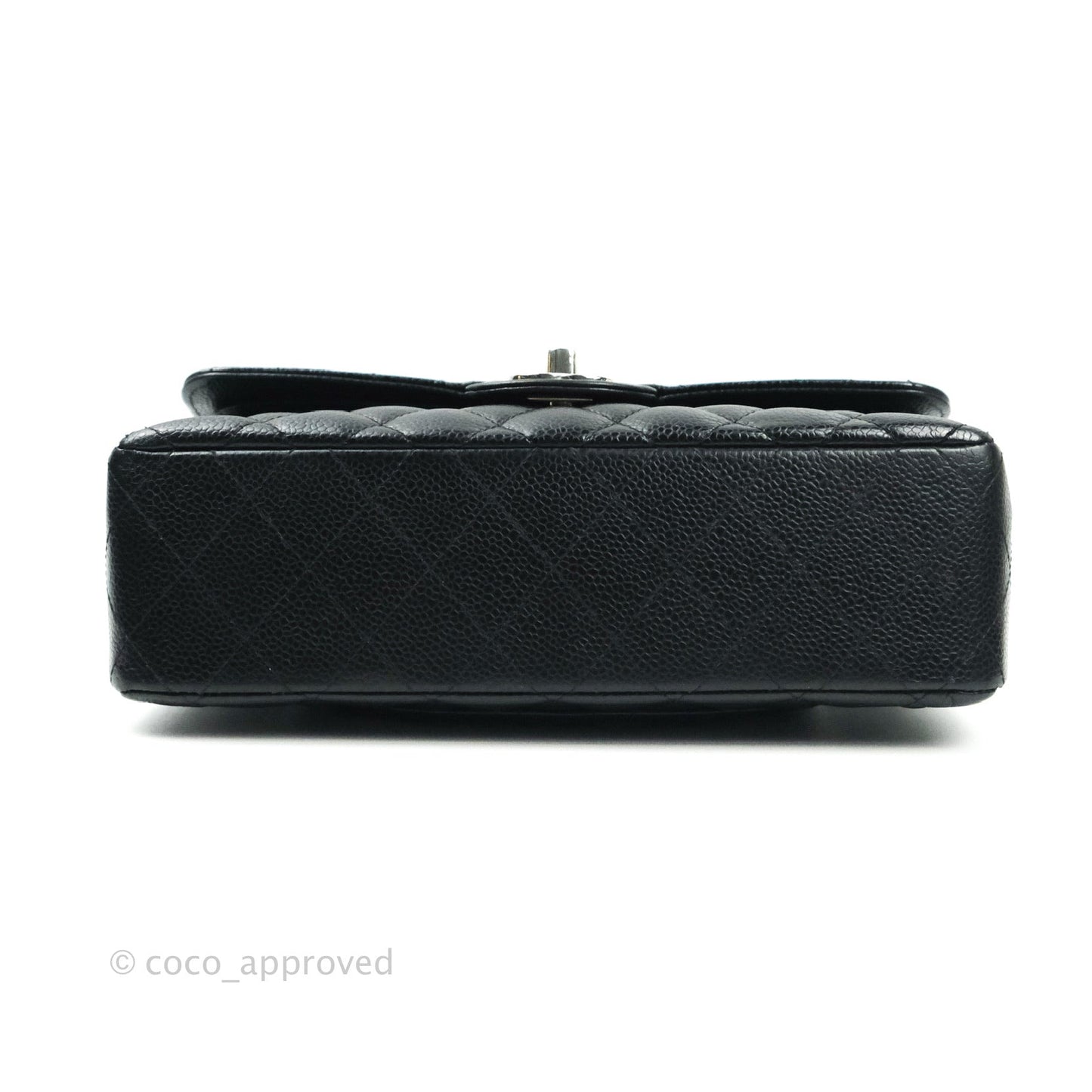 Chanel Classic Small S/M Flap Black Caviar Silver Hardware