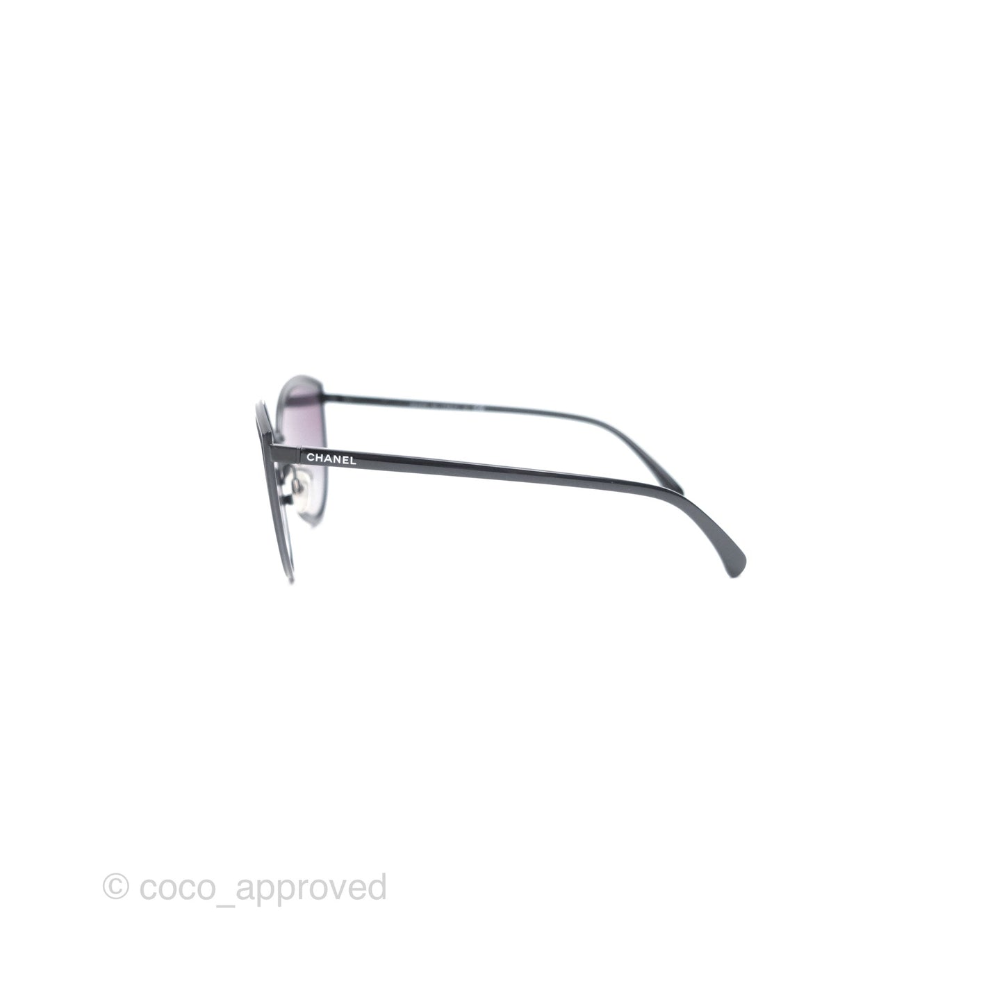 Chanel Cat Eye Sunglasses Matte Black